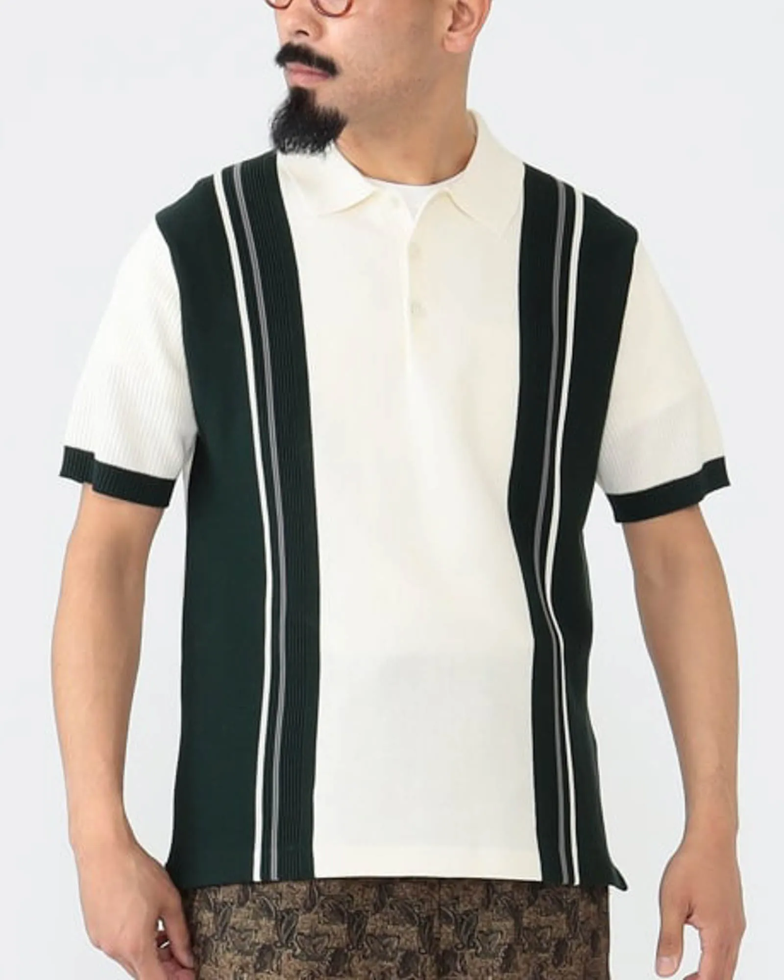Knit Stripe Polo sold by TNT Fashion