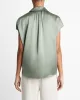 Cap Sleeve Ruched Blouse sold by TNT Fashion