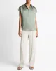 Cap Sleeve Ruched Blouse sold by TNT Fashion