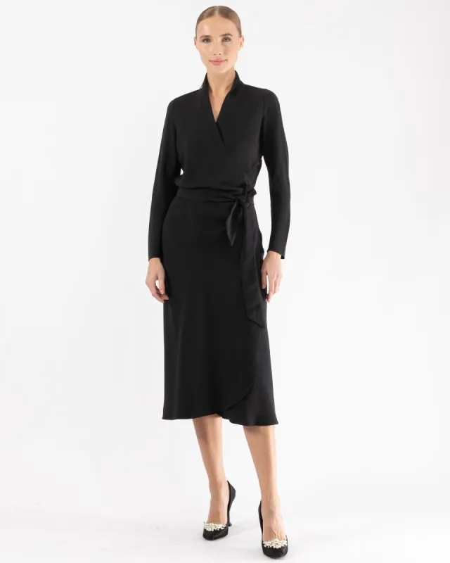 Long Sleeve Wrap Dress sold by TNT Fashion