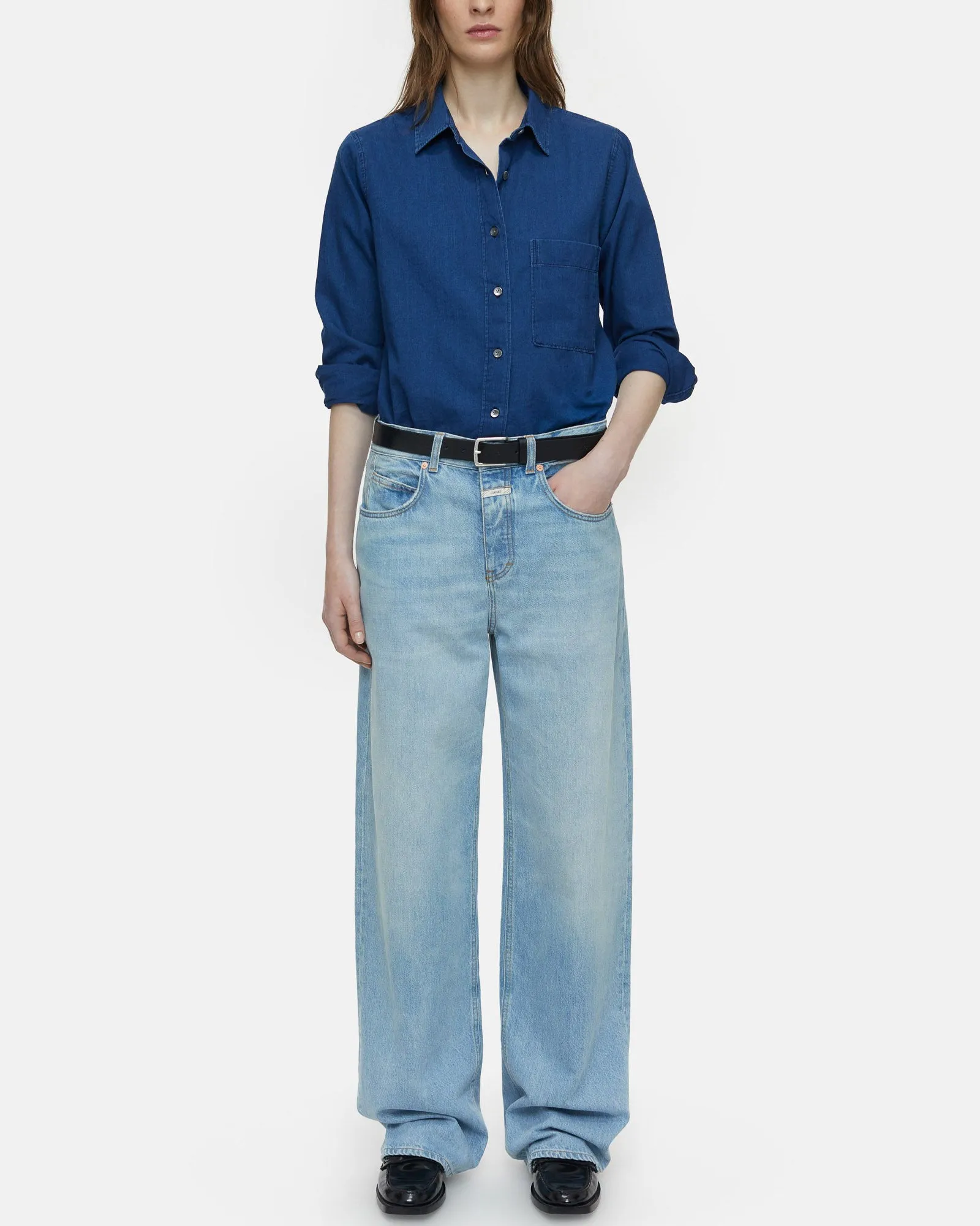 Boyfriend Denim Shirt sold by TNT Fashion product image thumbnail 2