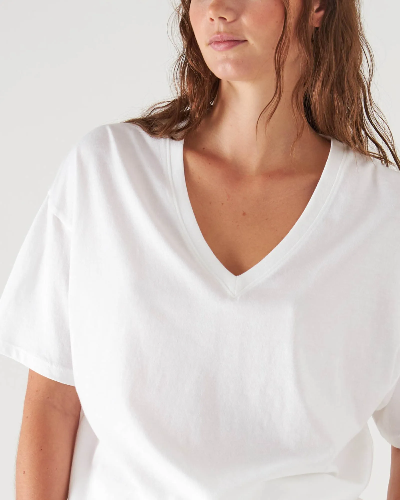 Oversized V-Neck T-Shirt sold by TNT Fashion product image thumbnail 4