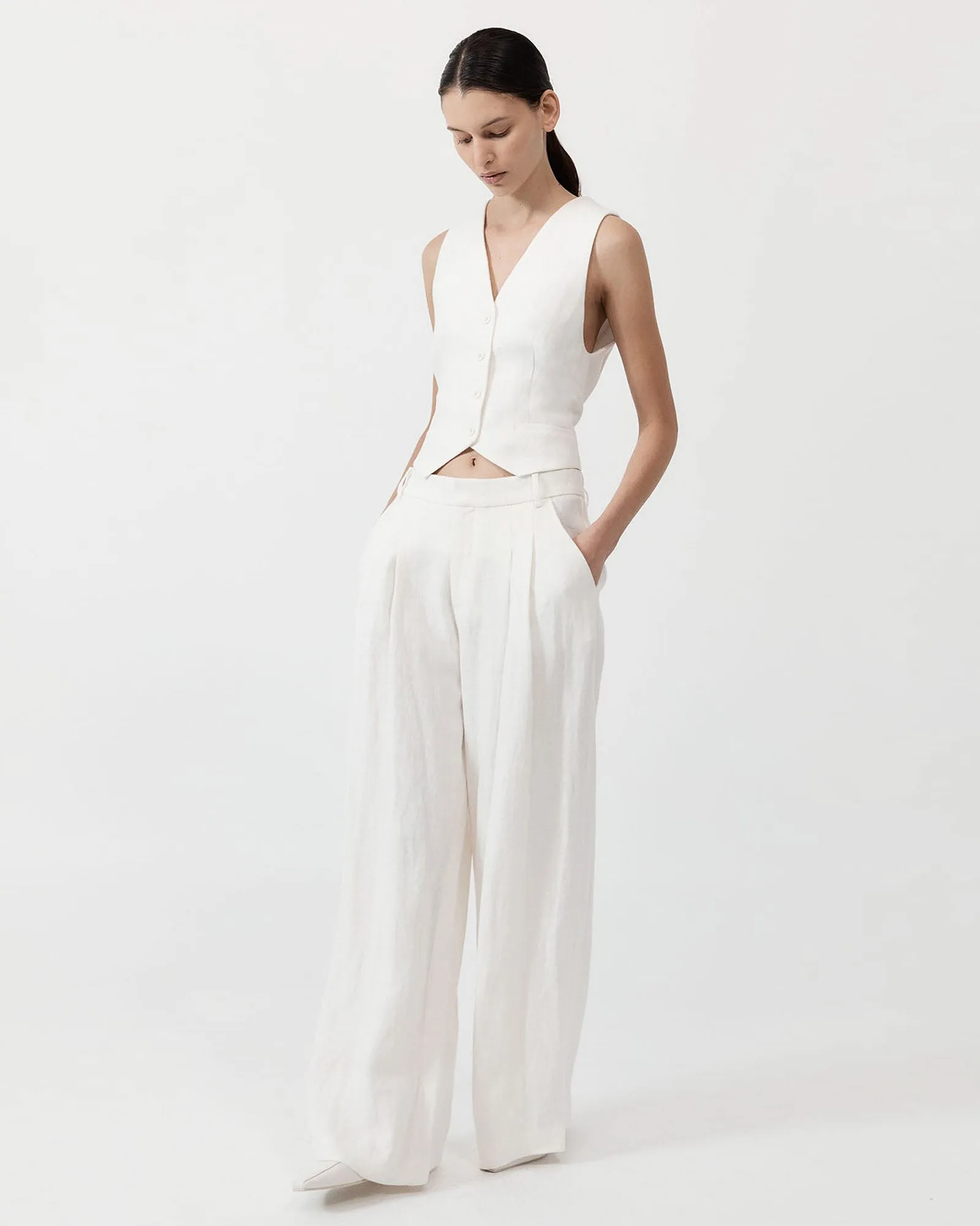 Tailored Linen Pants sold by TNT Fashion product image thumbnail 4