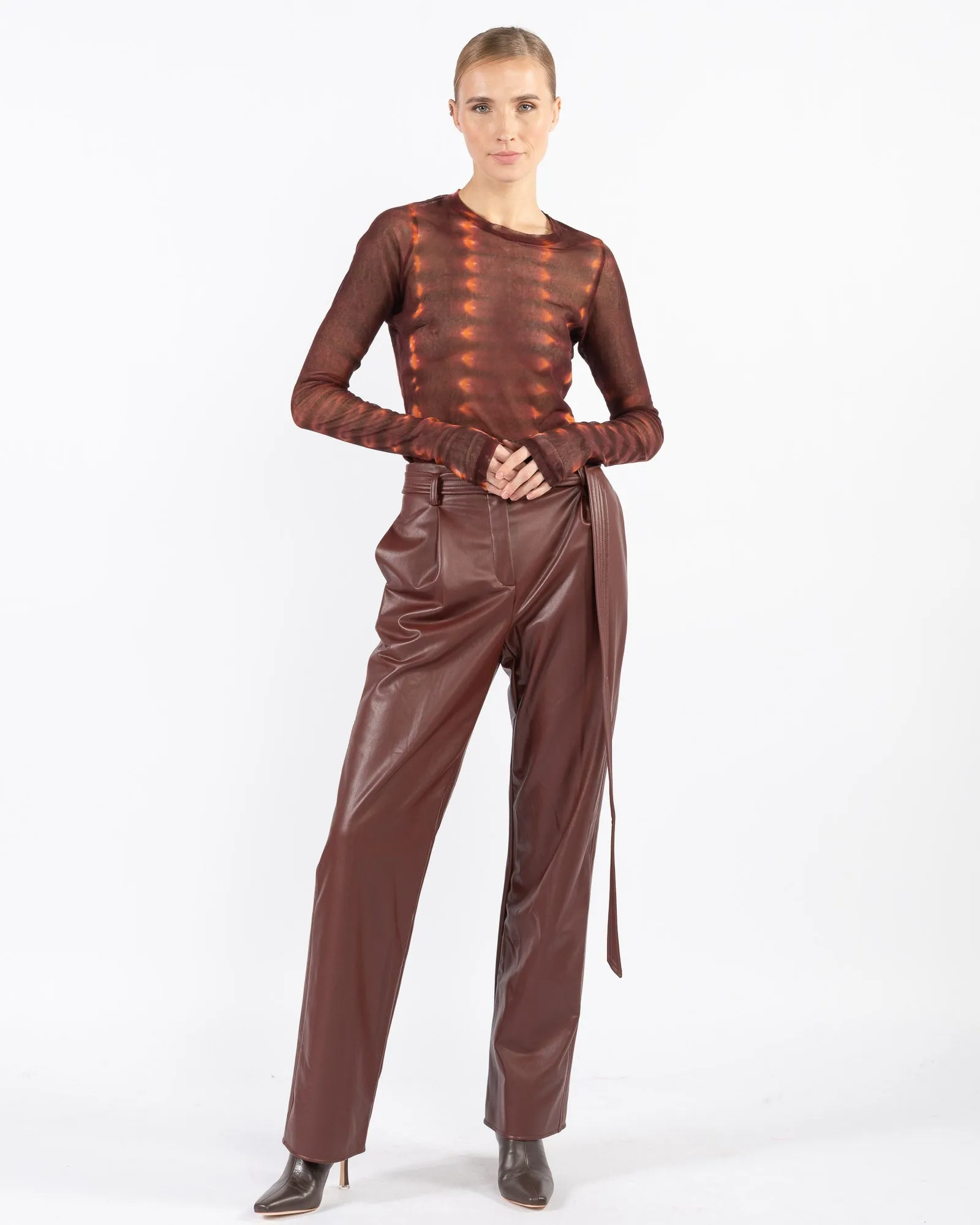 Faux Leather Belt Pants sold by TNT Fashion product image thumbnail 2