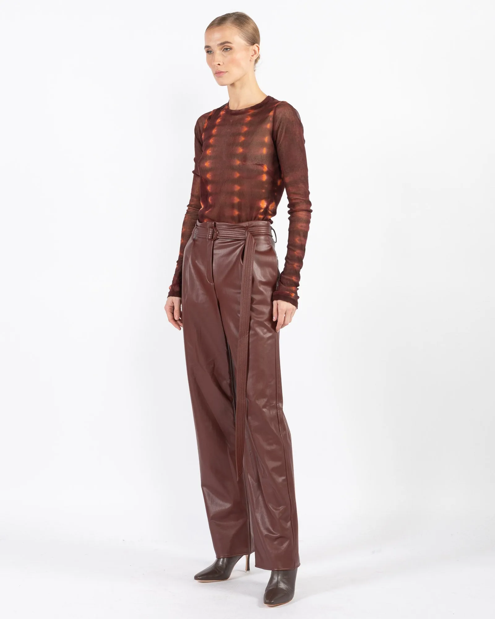 Faux Leather Belt Pants sold by TNT Fashion product image thumbnail 4