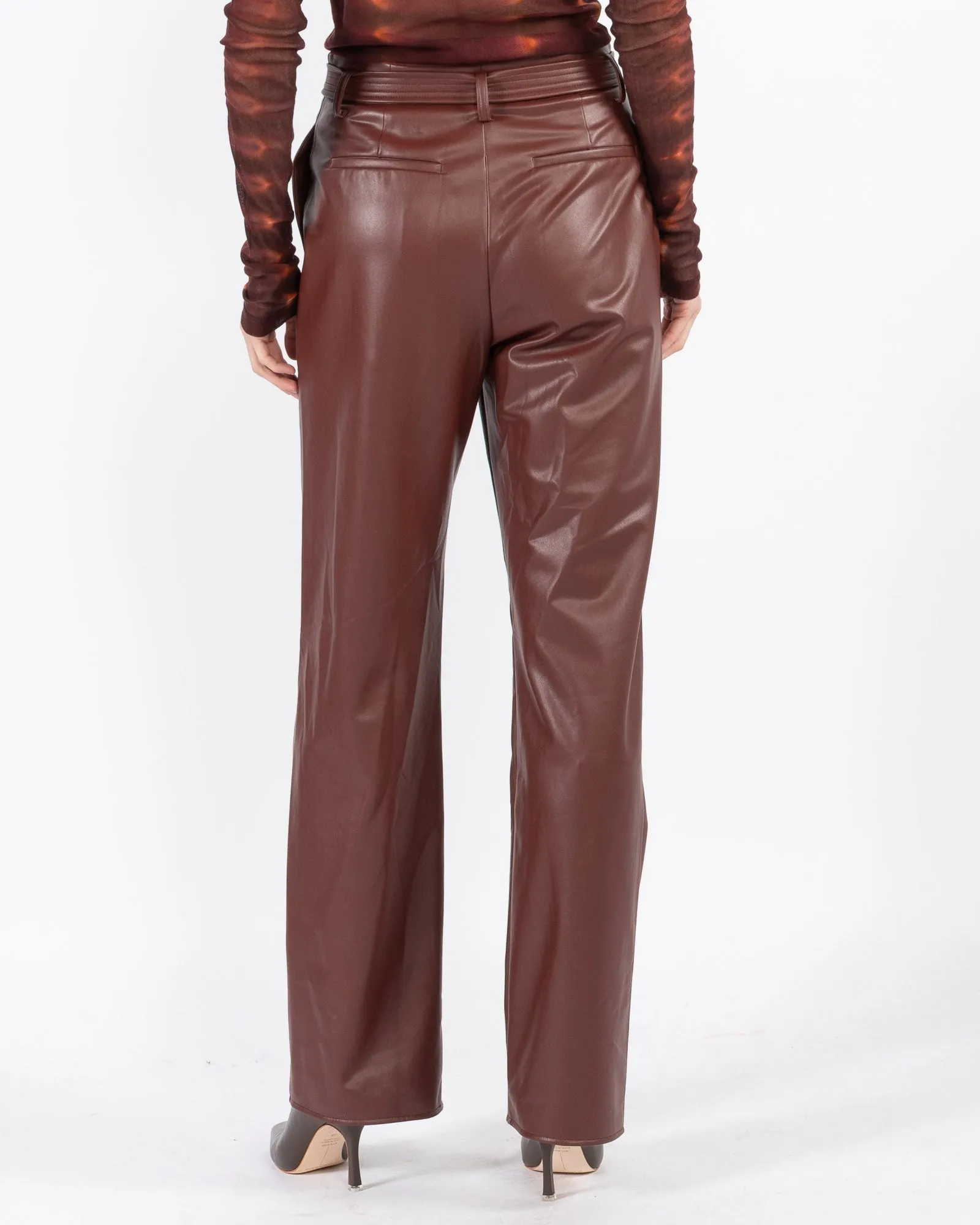 Faux Leather Belt Pants sold by TNT Fashion product image thumbnail 3