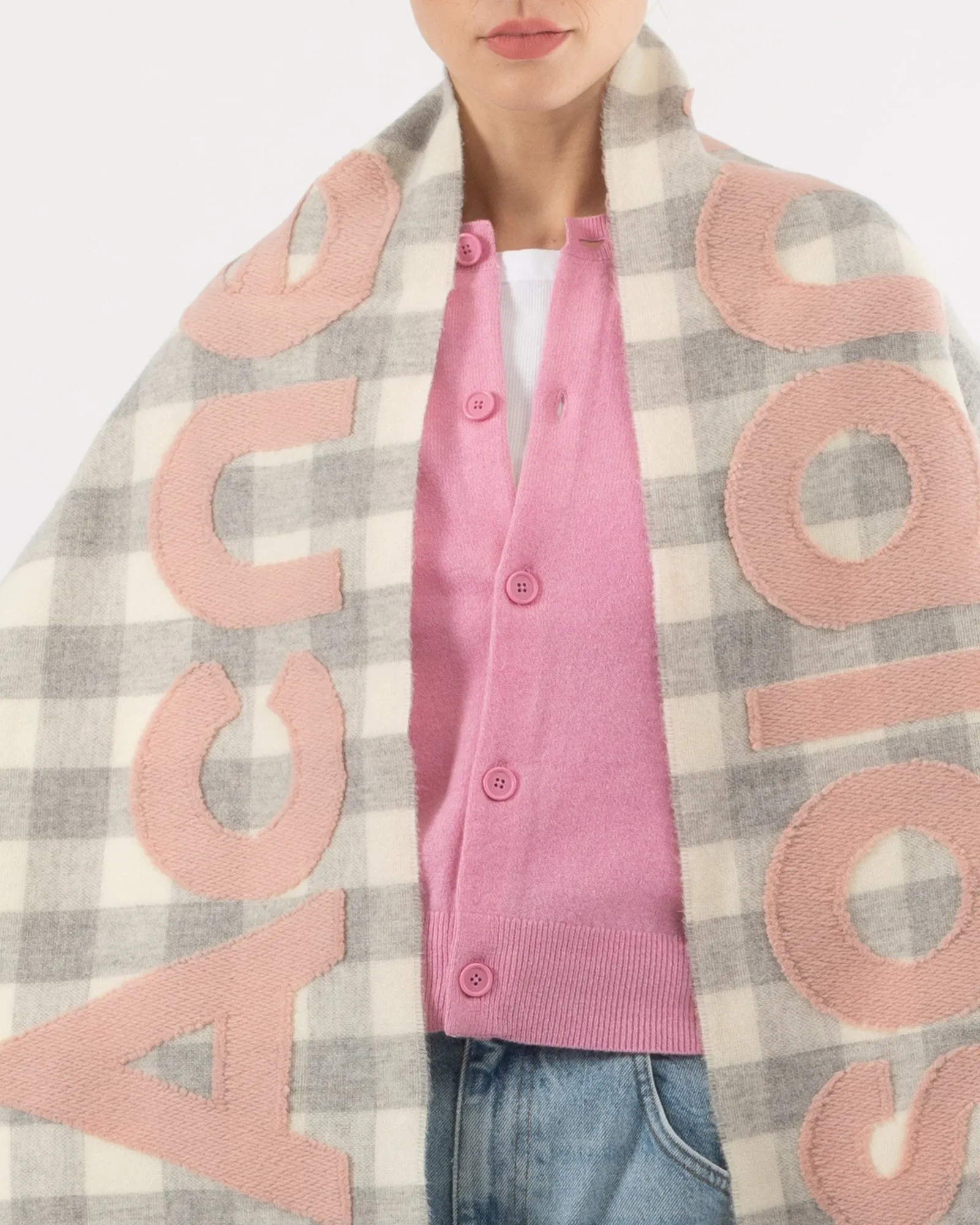 Checked Logo Scarf sold by TNT Fashion product image thumbnail 4