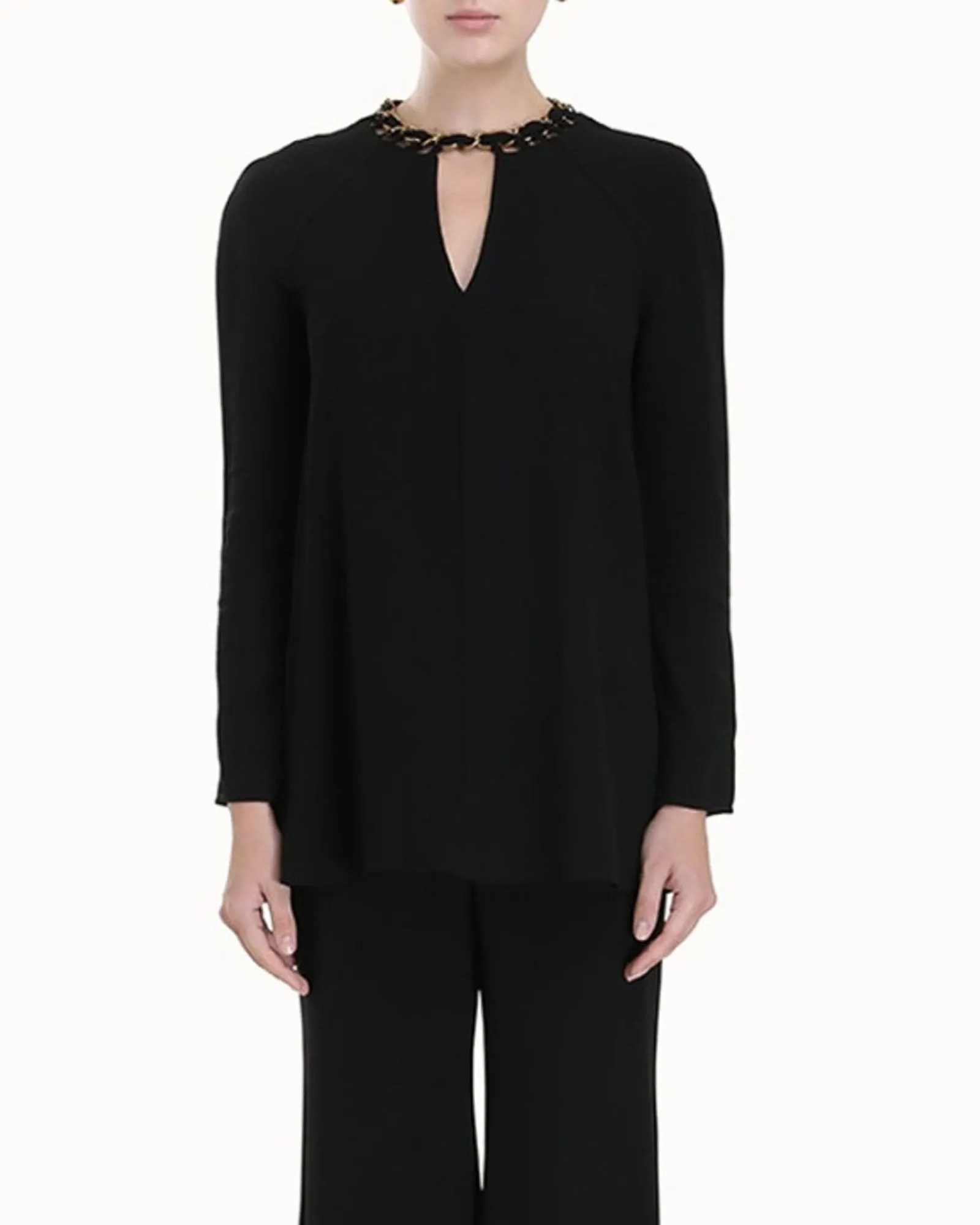 Chain Embellished Tunic Top sold by TNT Fashion