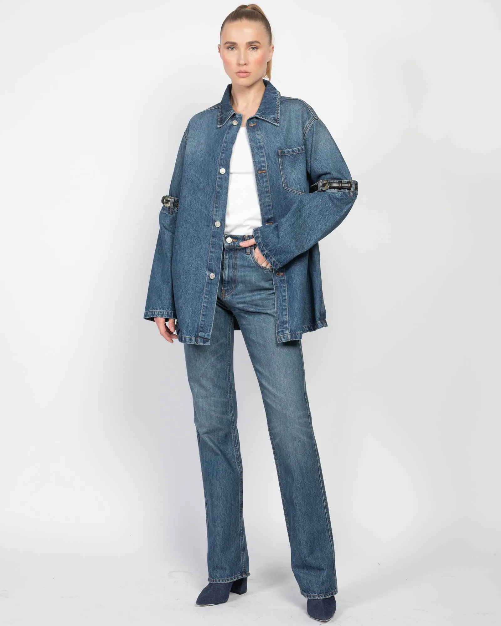 Hybrid Denim Overshirt sold by TNT Fashion product image thumbnail 2