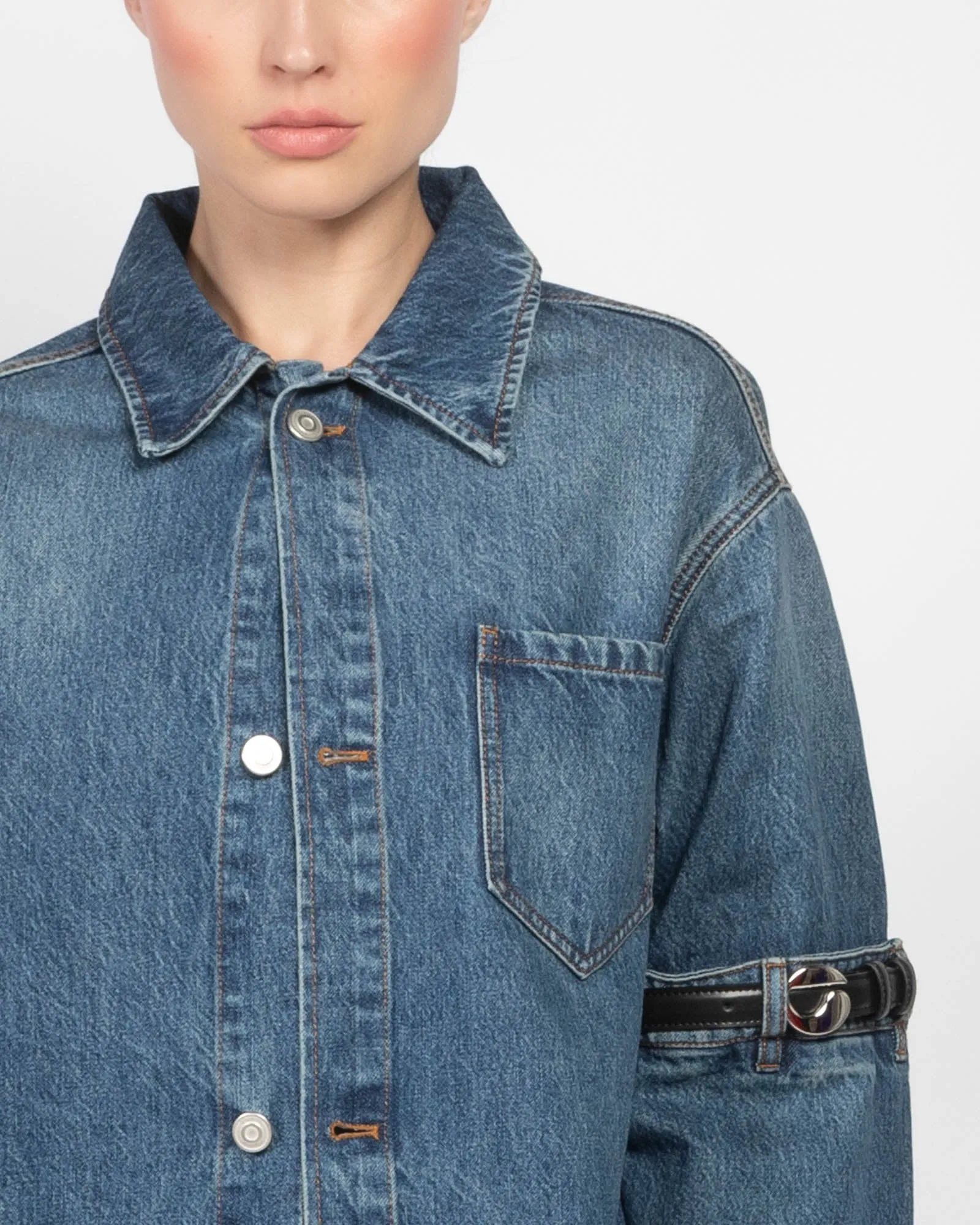 Hybrid Denim Overshirt sold by TNT Fashion product image thumbnail 5