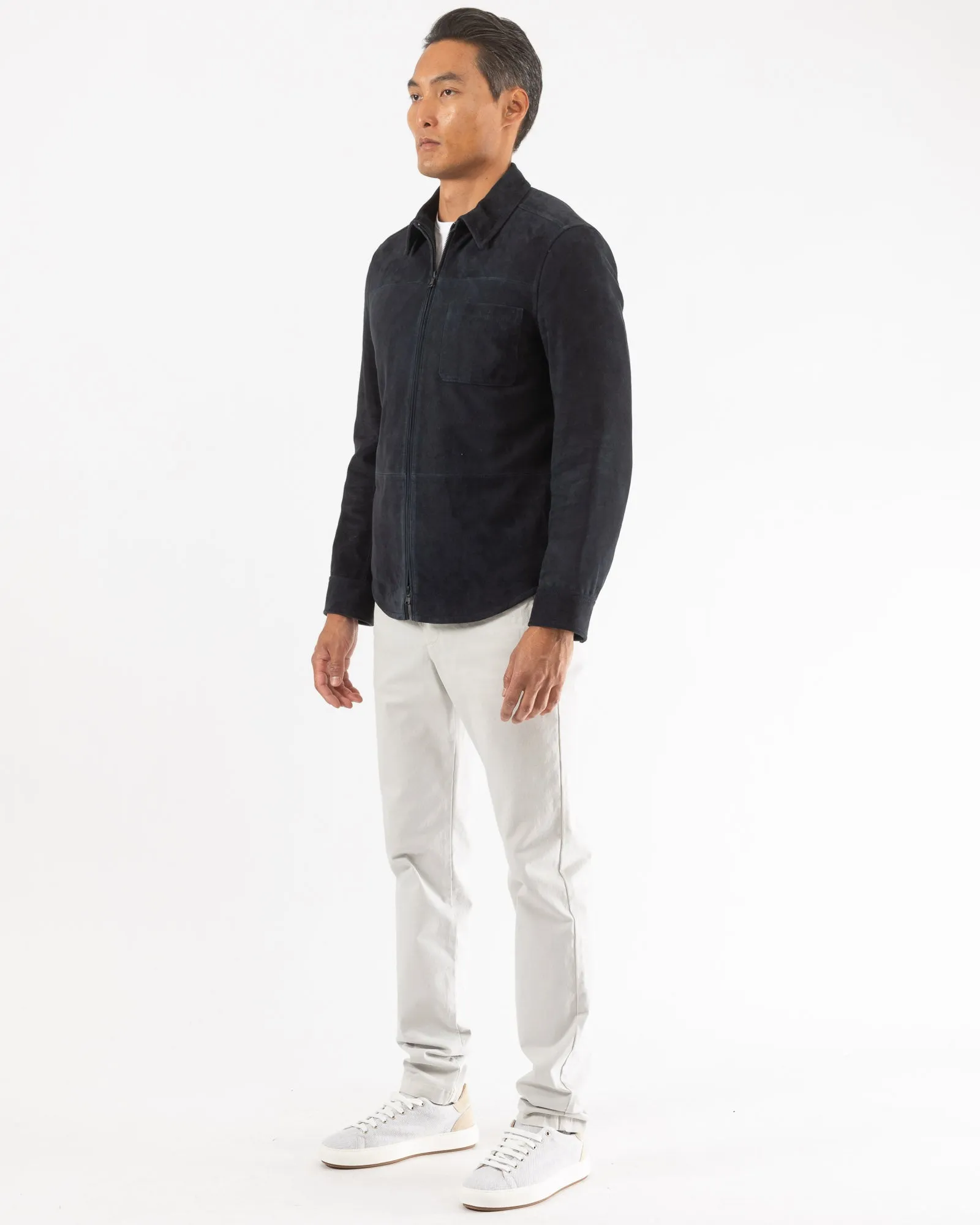 Lamb Suede Zipper Jacket sold by TNT Fashion product image thumbnail 3