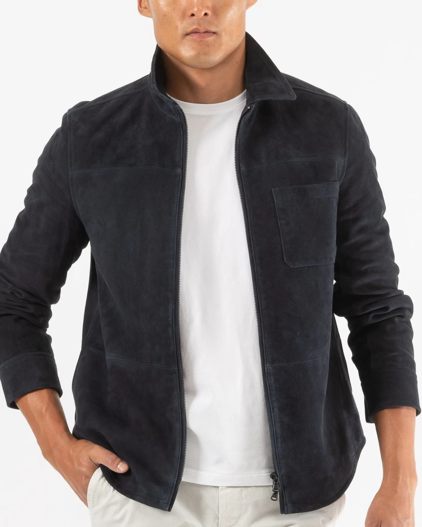 Lamb Suede Zipper Jacket sold by TNT Fashion product image thumbnail 2