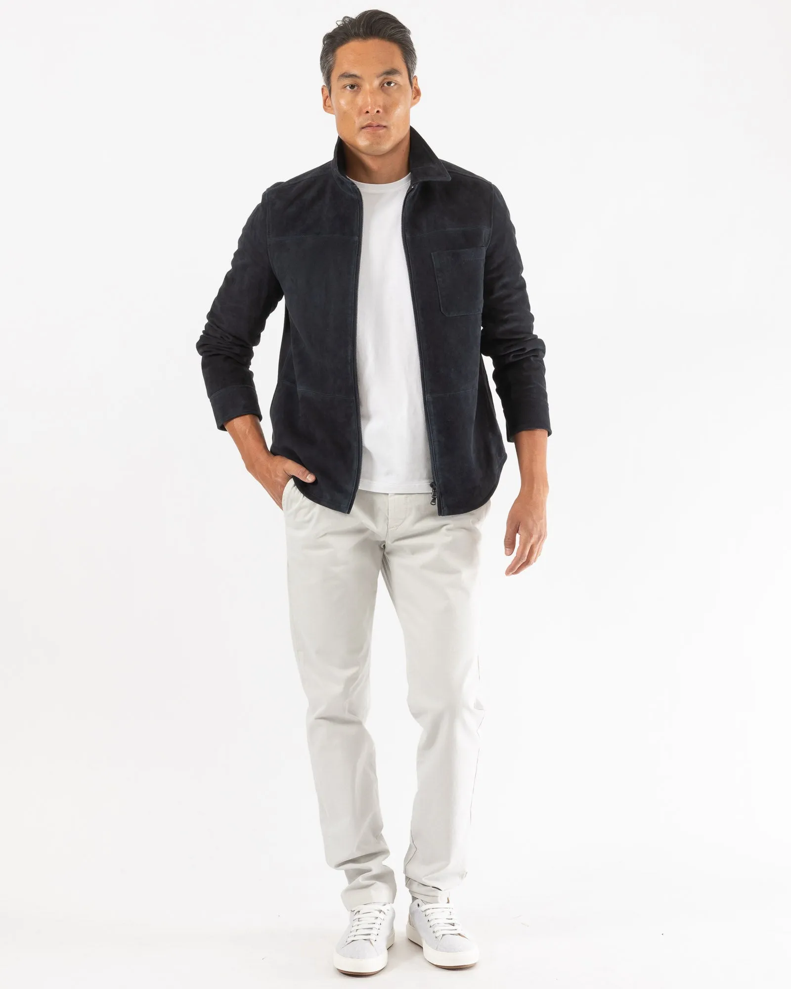 Lamb Suede Zipper Jacket sold by TNT Fashion product image thumbnail 4