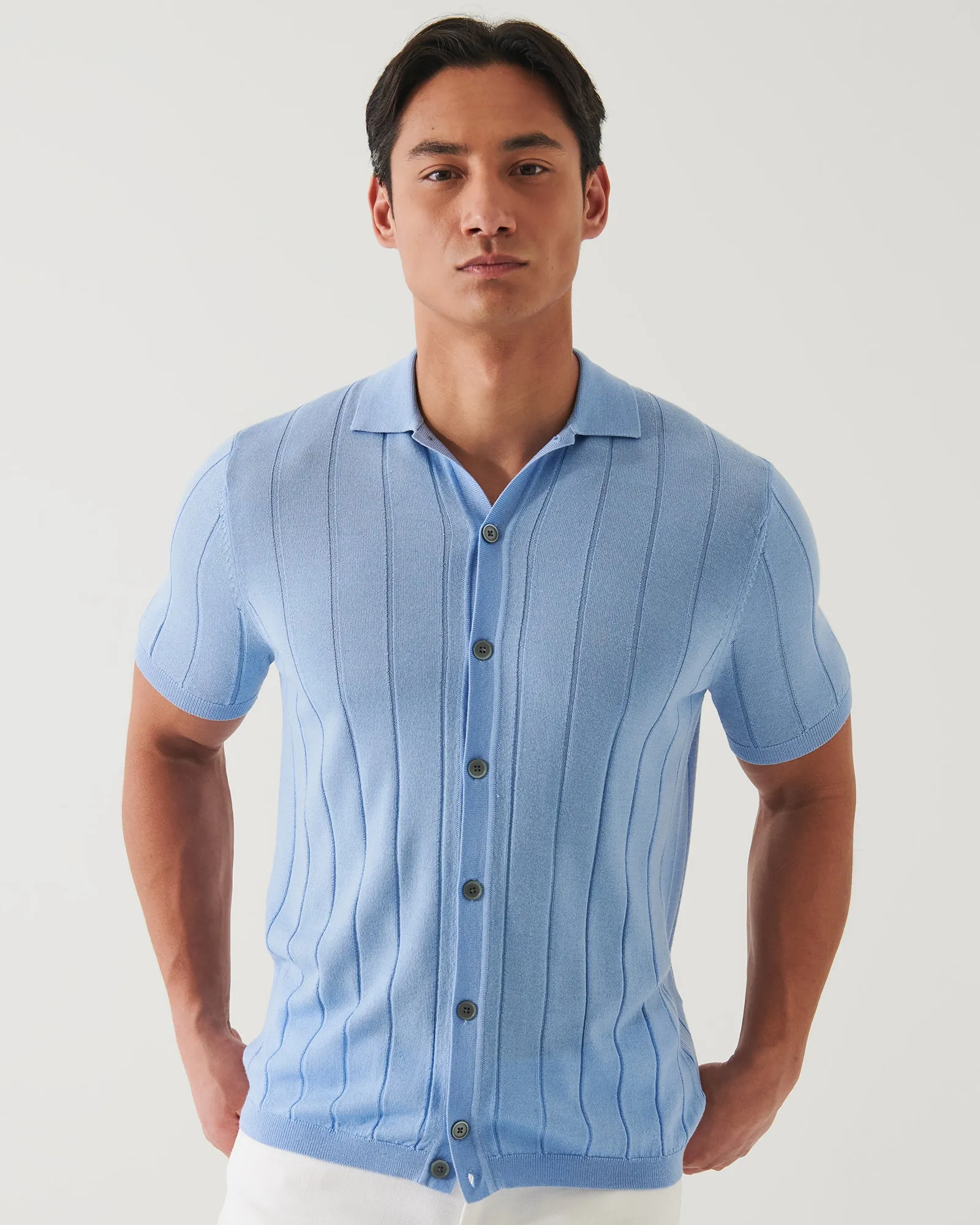 Knit Button Up Shirt sold by TNT Fashion product image thumbnail 3