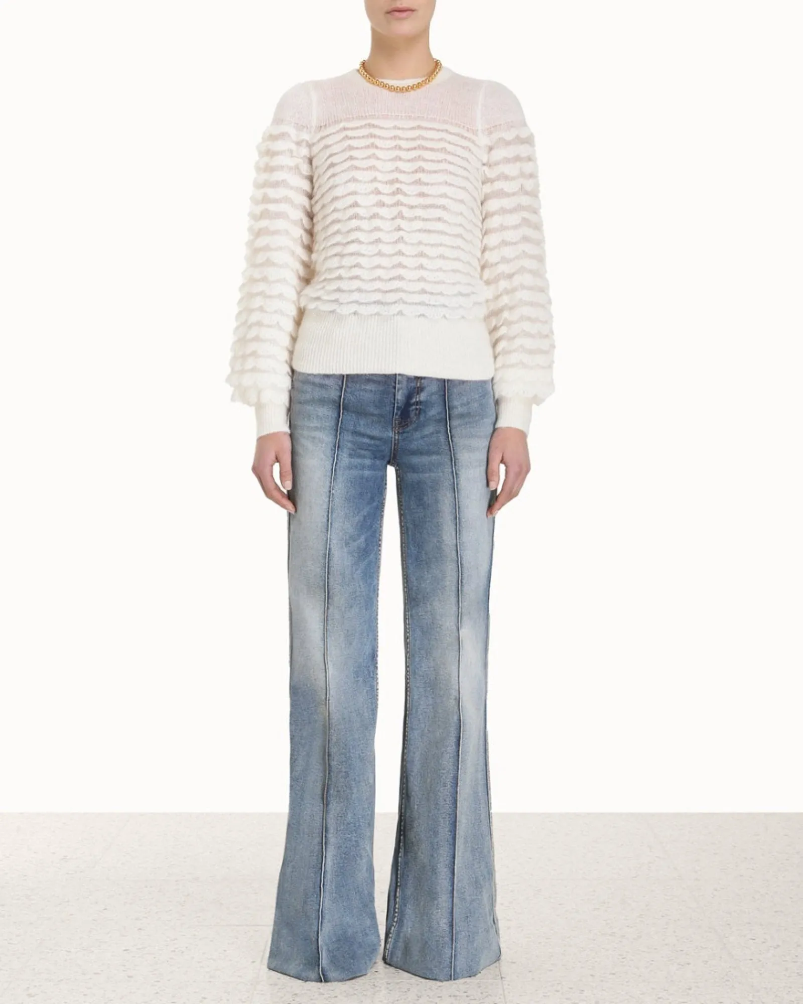 Luminosity Scallop Sweater sold by TNT Fashion product image thumbnail 2