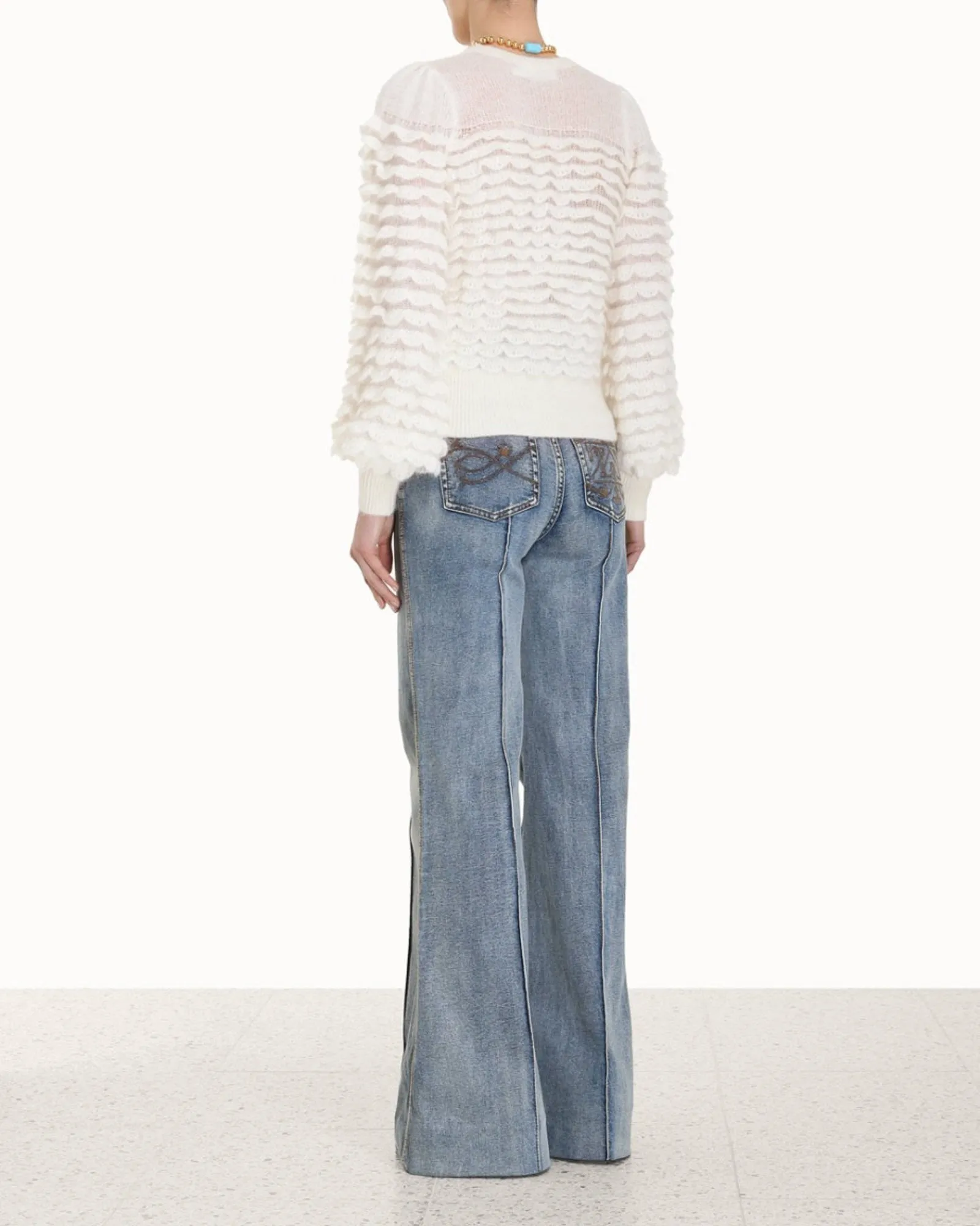 Luminosity Scallop Sweater sold by TNT Fashion product image thumbnail 3