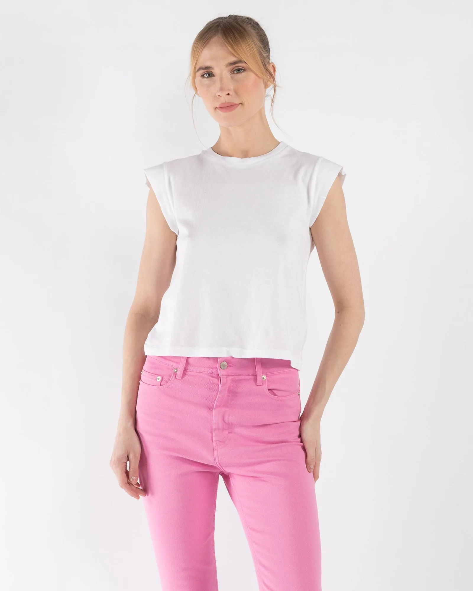 Peak Shoulder T-Shirt sold by TNT Fashion