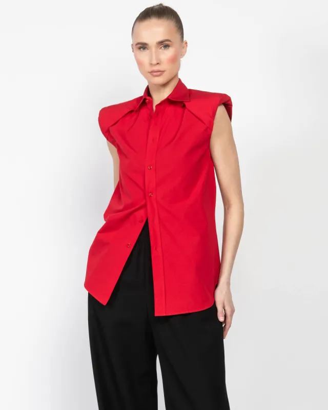 Sleeveless Shoulder Shirt sold by TNT Fashion