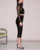 Mesh Mock Neck Top sold by TNT Fashion