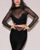 Mesh Mock Neck Top sold by TNT Fashion