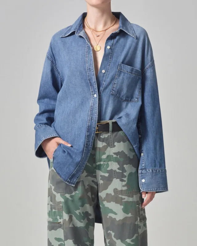 Cocoon Denim Shirt sold by TNT Fashion