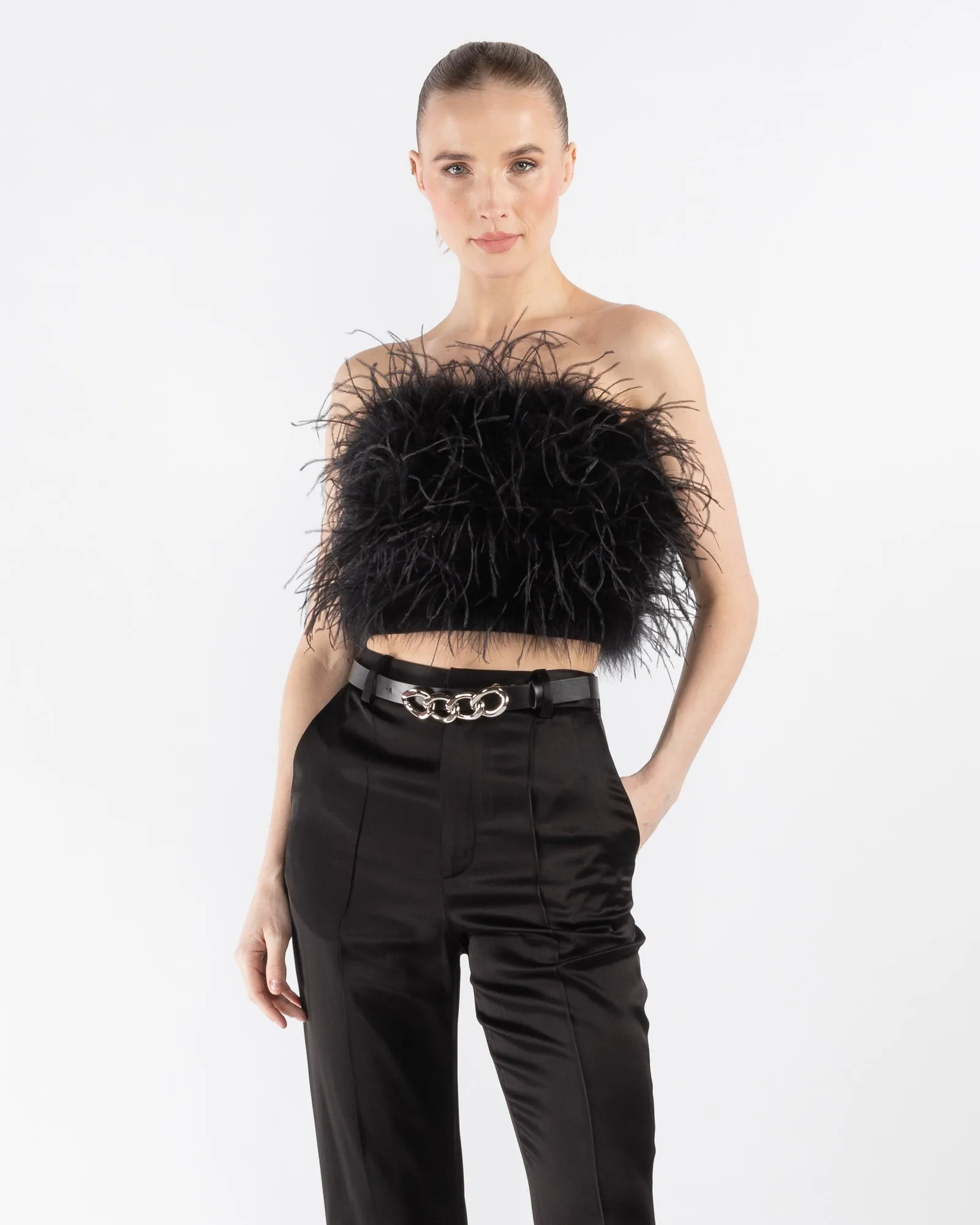 Feather Tube Top sold by TNT Fashion