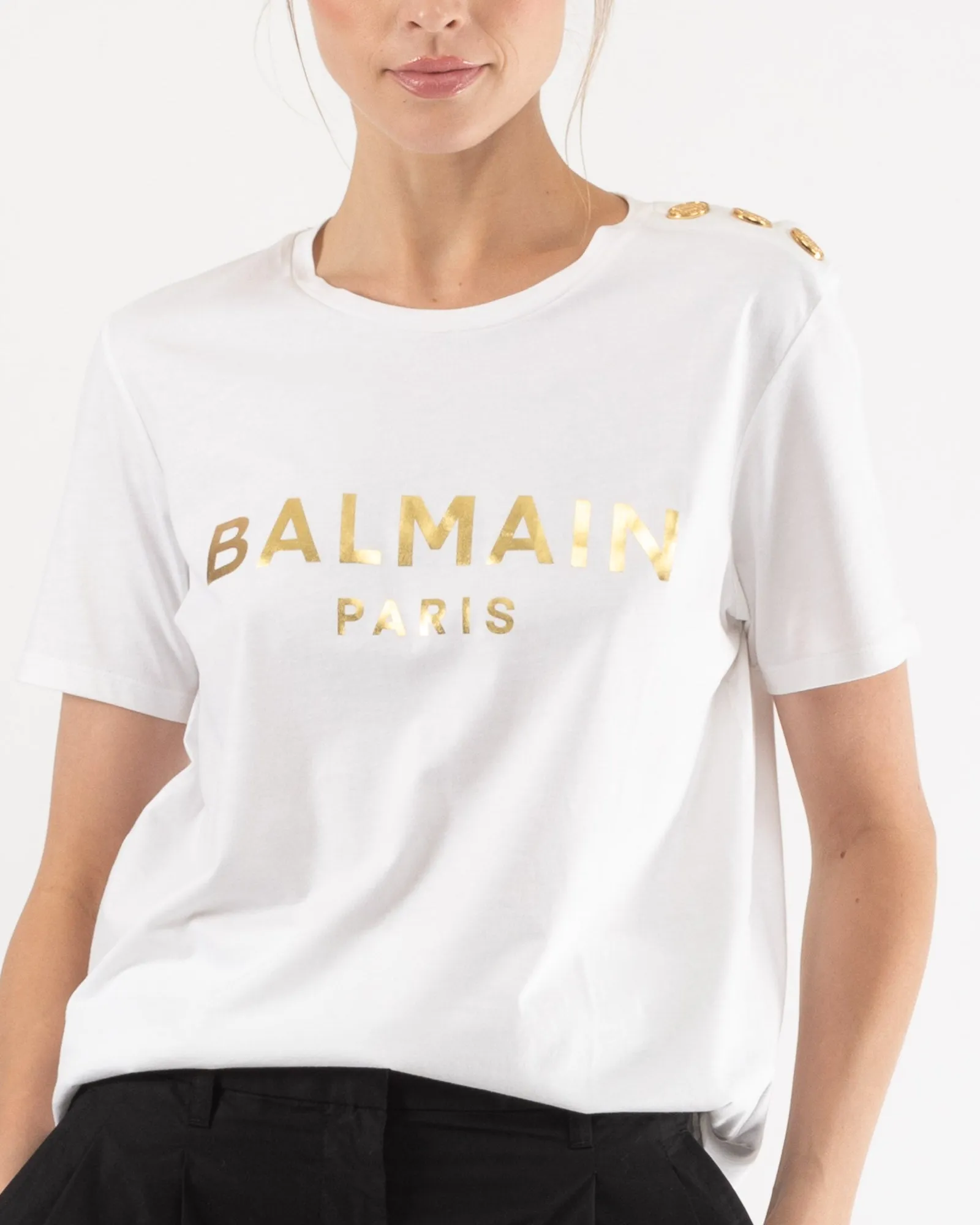 3 Button Metallic T-Shirt sold by TNT Fashion product image thumbnail 5