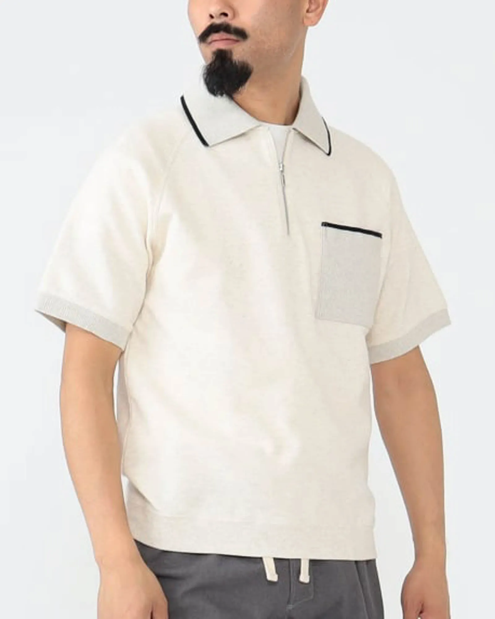 Half Zip Polo Shirt sold by TNT Fashion product image thumbnail 4