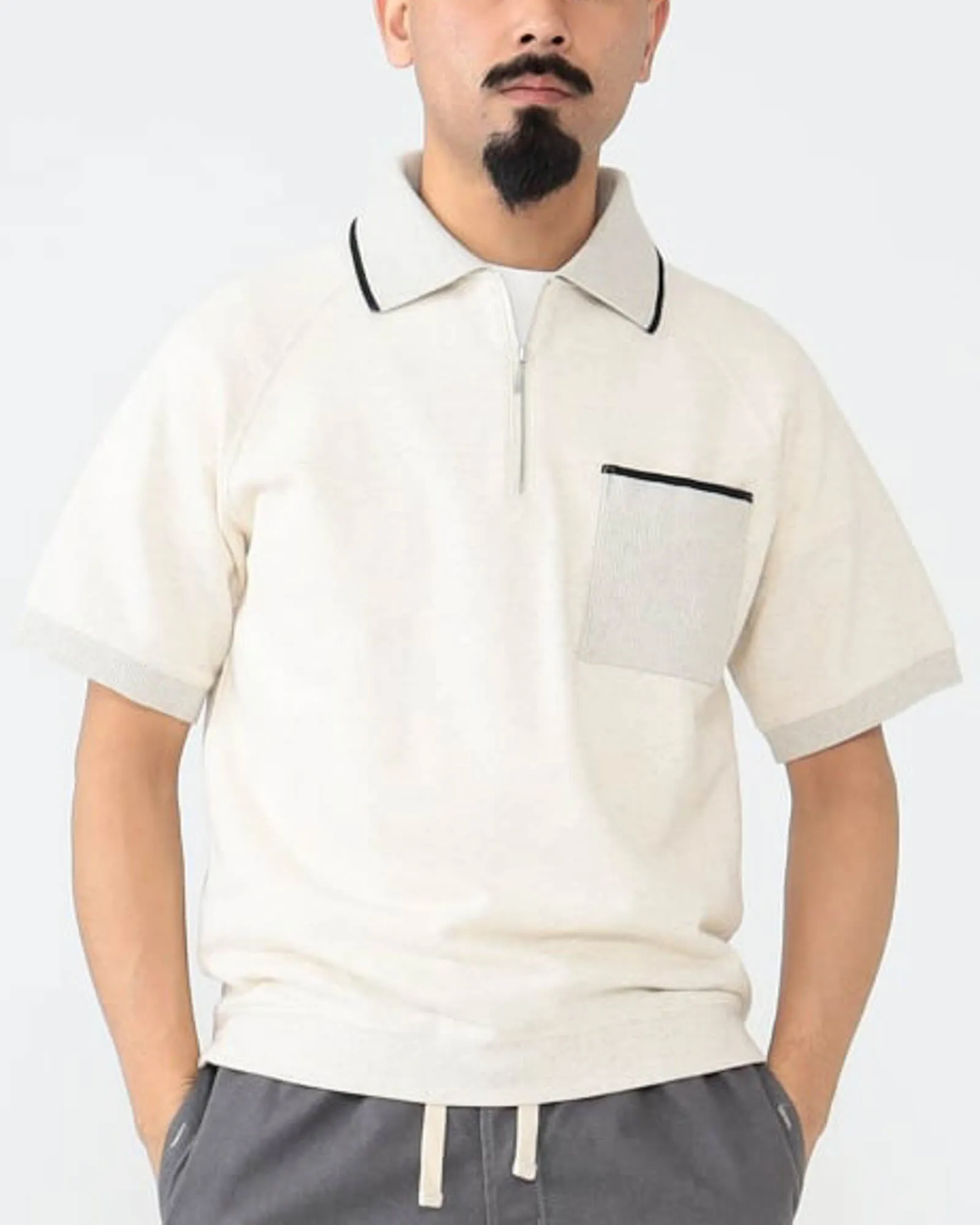 Half Zip Polo Shirt sold by TNT Fashion