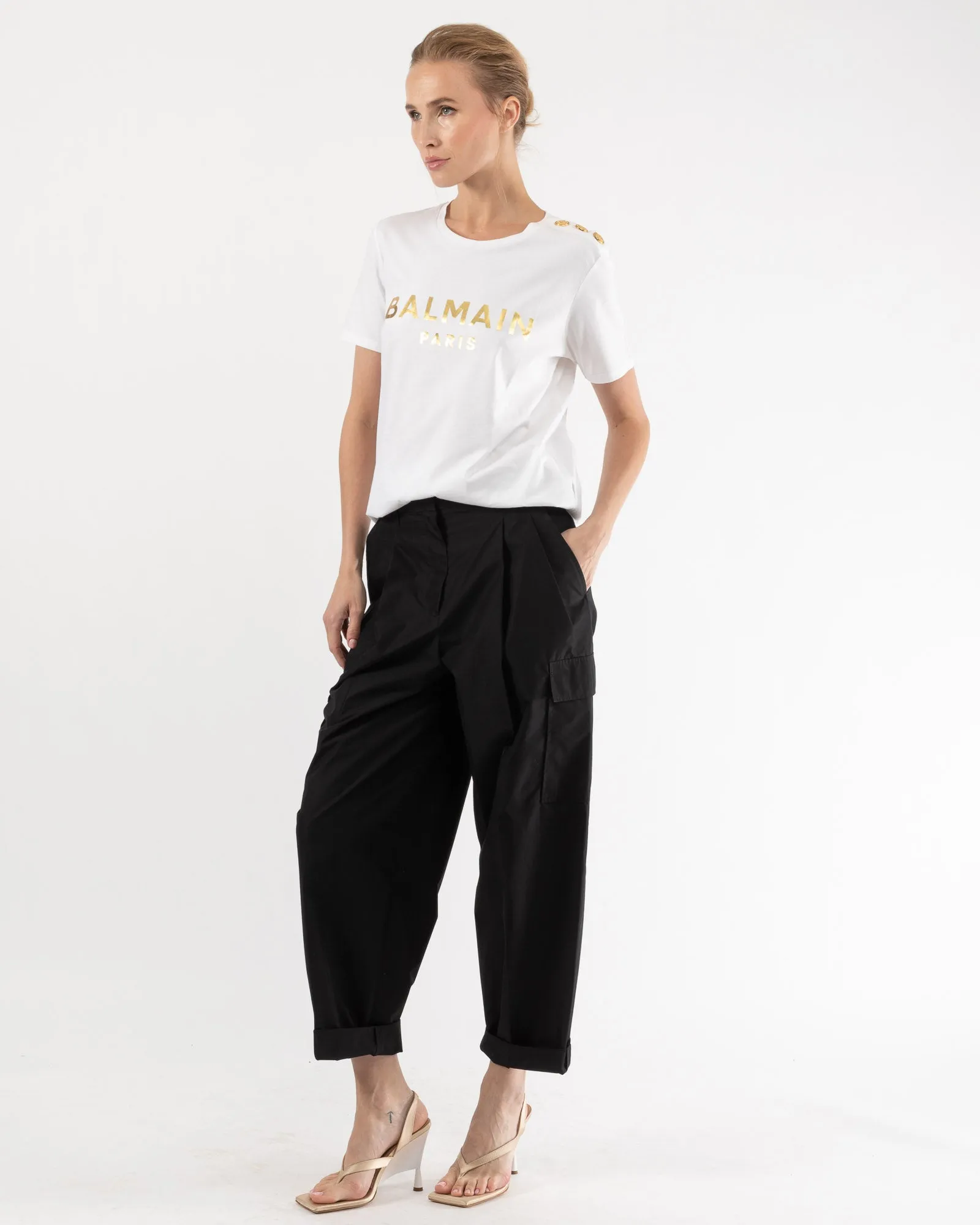 3 Button Metallic T-Shirt sold by TNT Fashion product image thumbnail 4