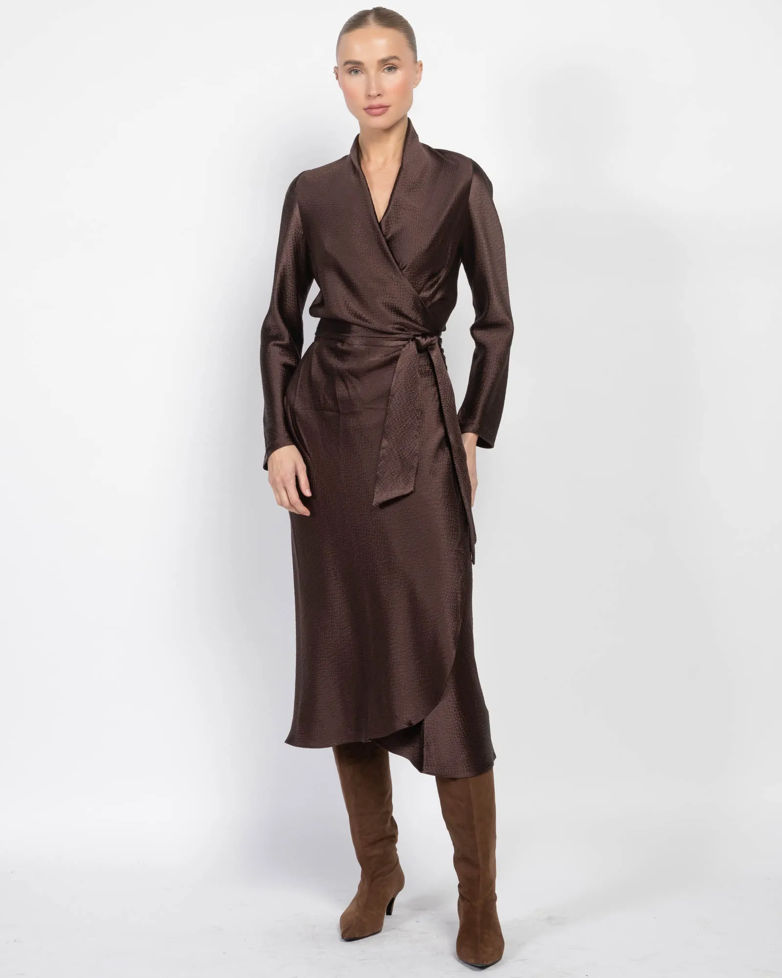 Long Sleeve Wrap Dress sold by TNT Fashion product image thumbnail 3