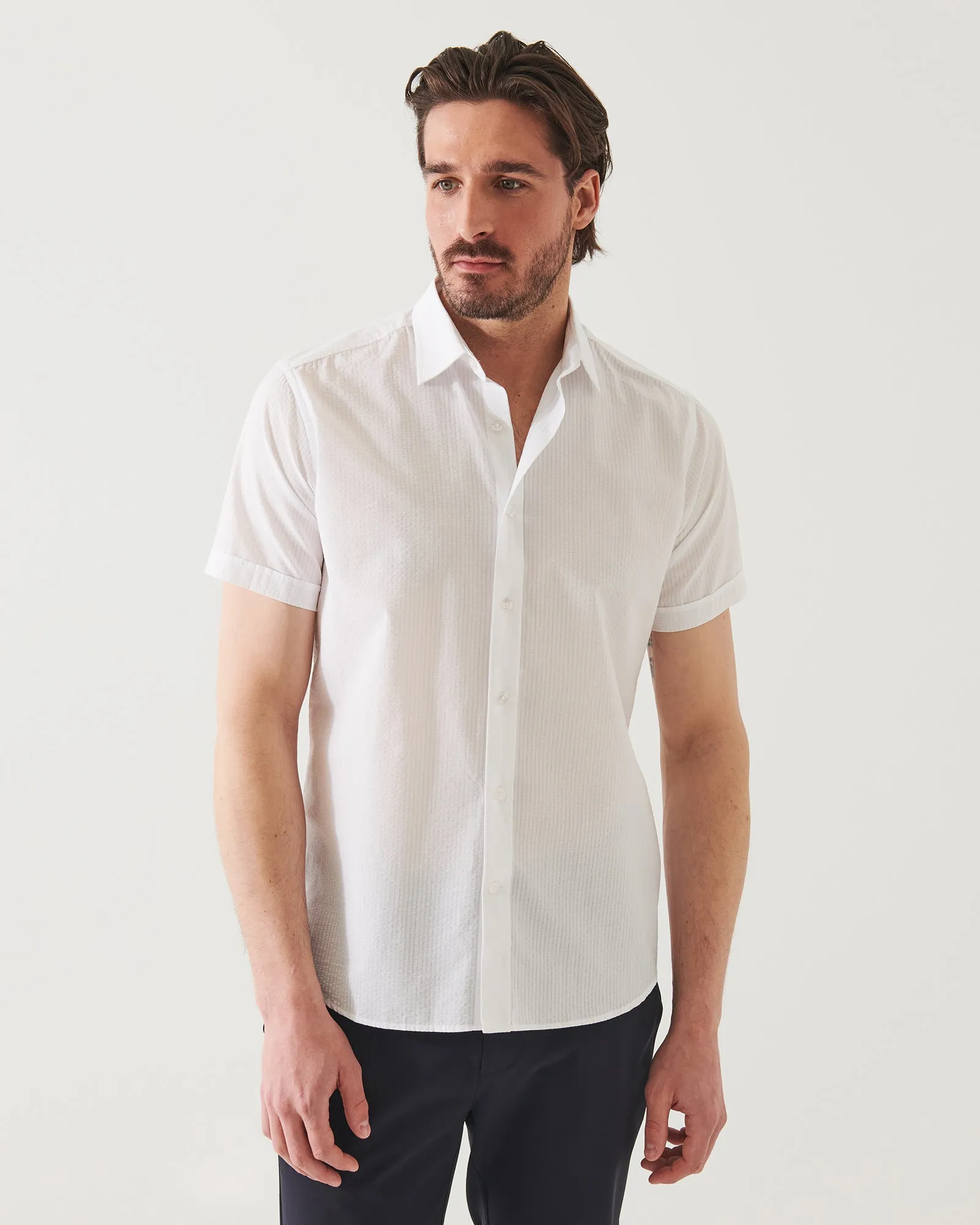 Seersucker Shirt sold by TNT Fashion product image thumbnail 3