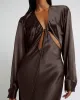 Triquetra Front Tie Shirt Dress sold by TNT Fashion