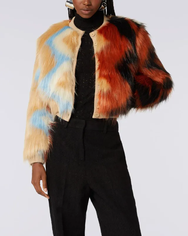 Faux Fur Bomber Jacket sold by TNT Fashion