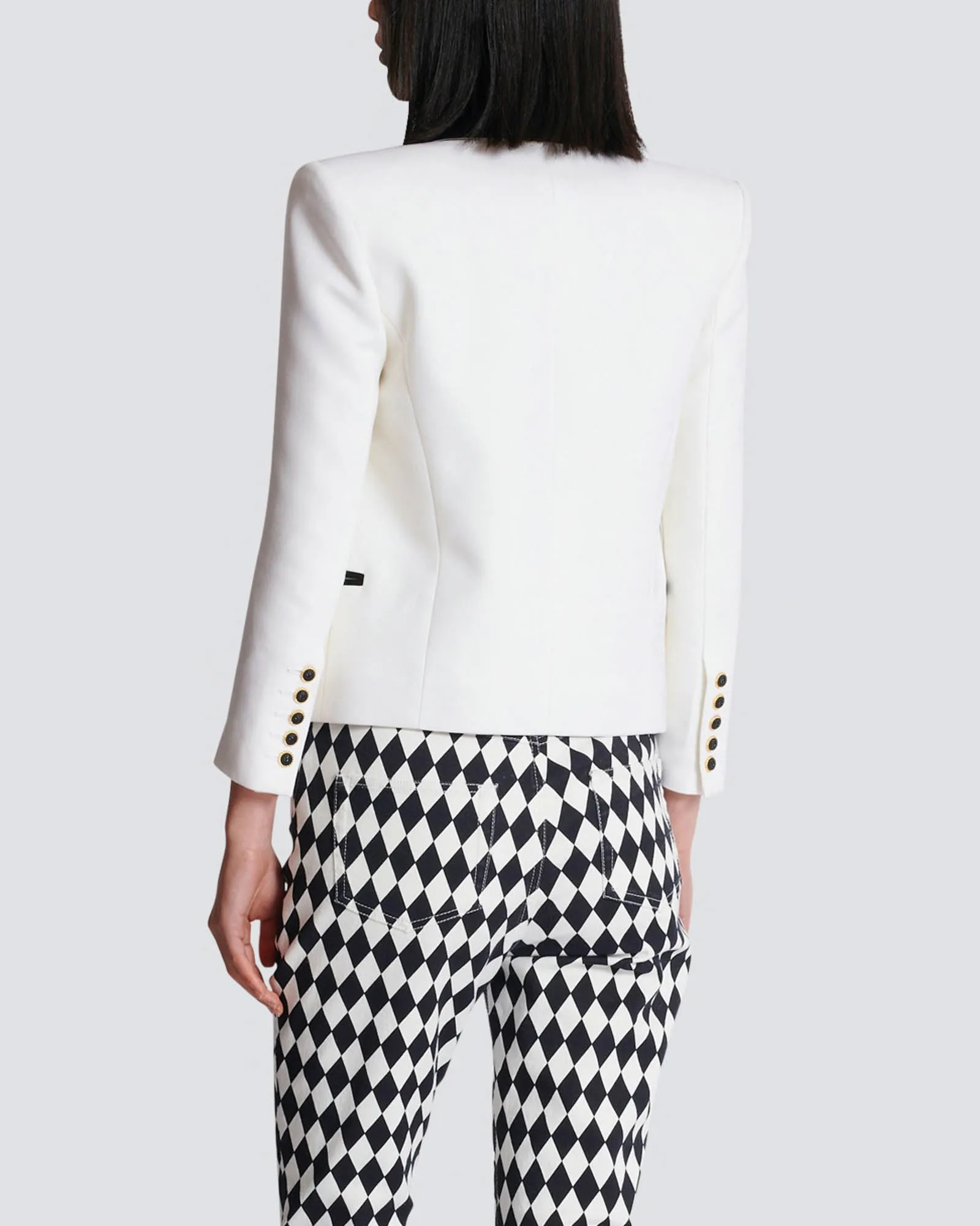 6 Button Grain de Poudre Jacket sold by TNT Fashion product image thumbnail 4