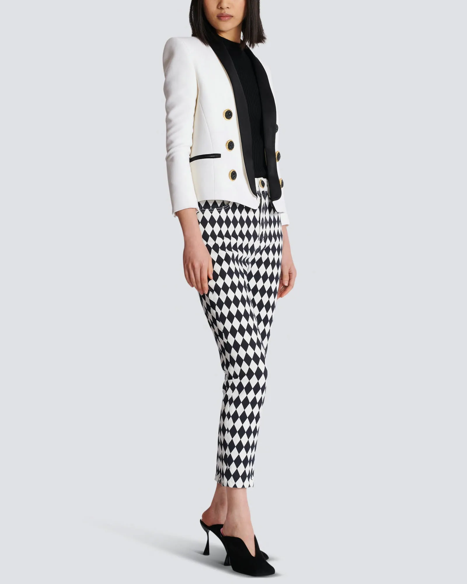 6 Button Grain de Poudre Jacket sold by TNT Fashion product image thumbnail 3