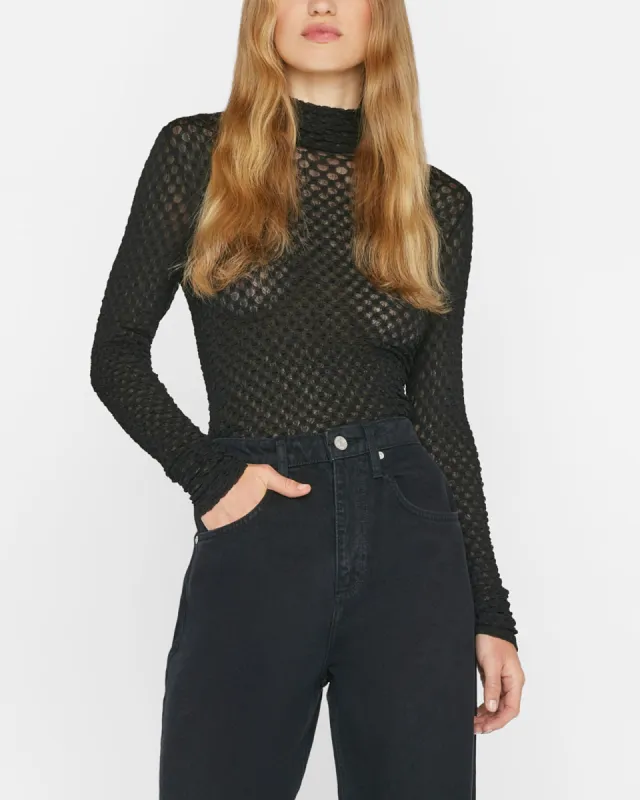 Mesh Lace Turtleneck sold by TNT Fashion