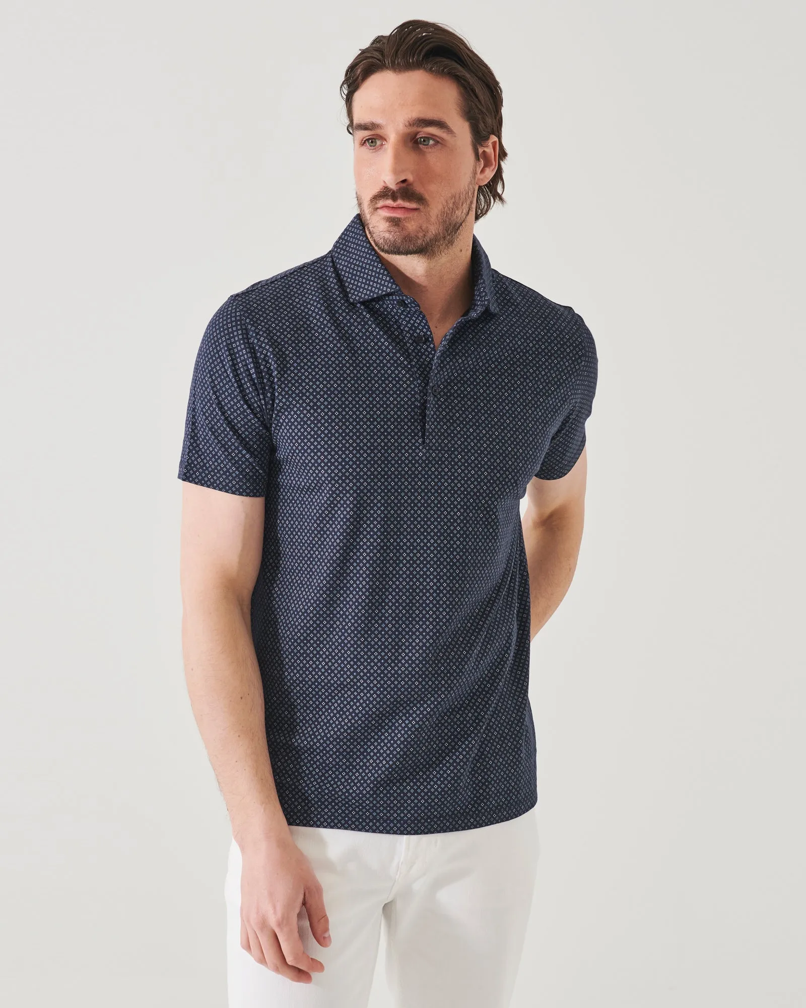 Pima Stretch Printed Polo sold by TNT Fashion product image thumbnail 2