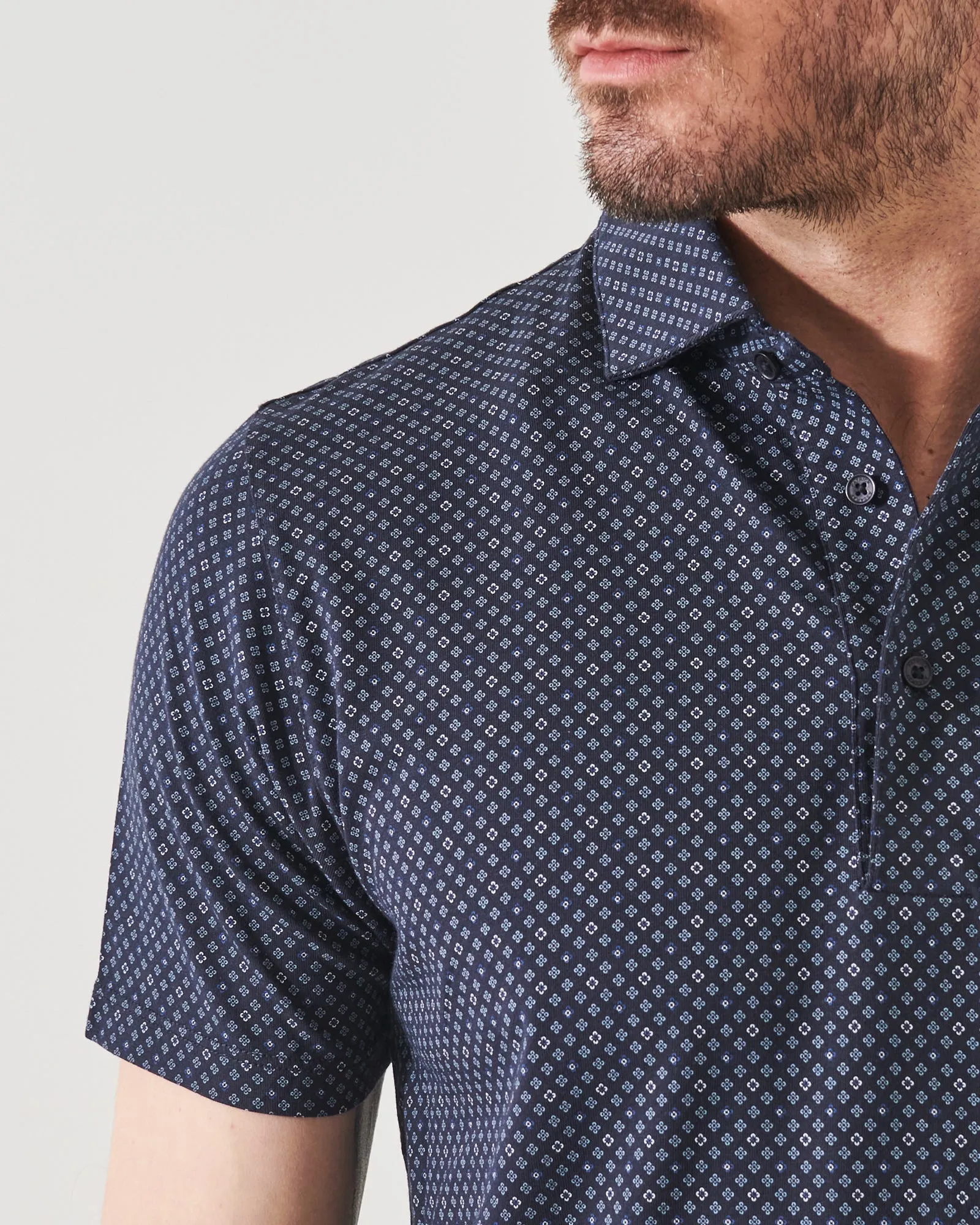 Pima Stretch Printed Polo sold by TNT Fashion product image thumbnail 3