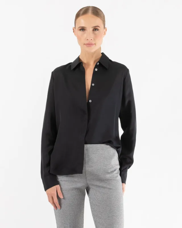 Long Sleeve Slim Silk Shirt sold by TNT Fashion