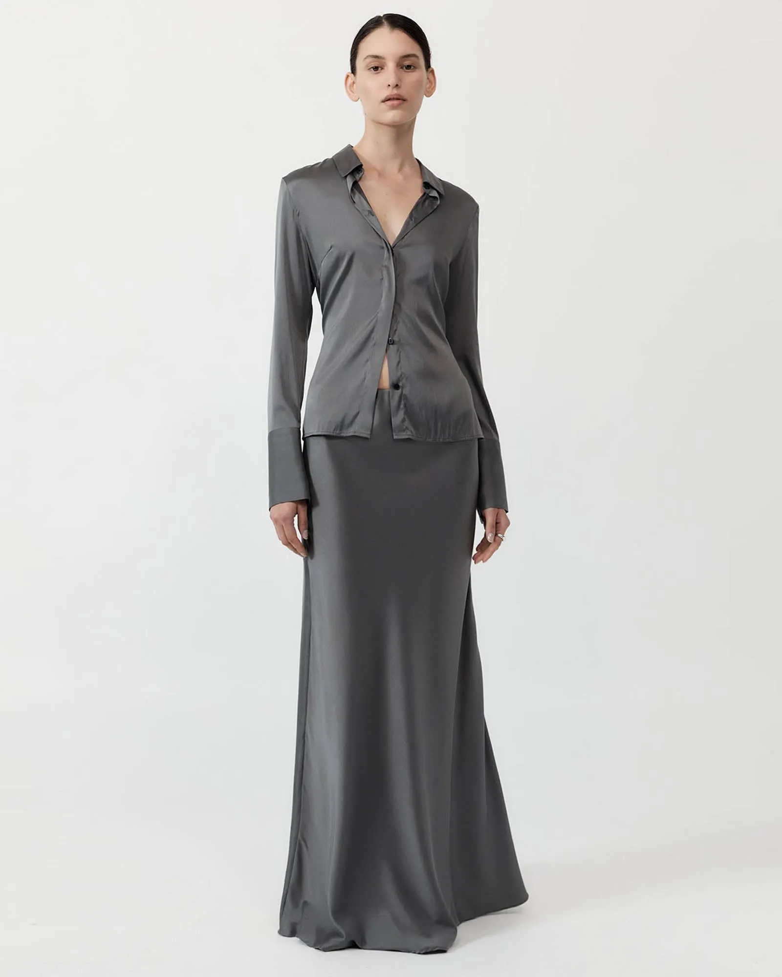 Soft Silk Maxi Skirt sold by TNT Fashion product image thumbnail 2