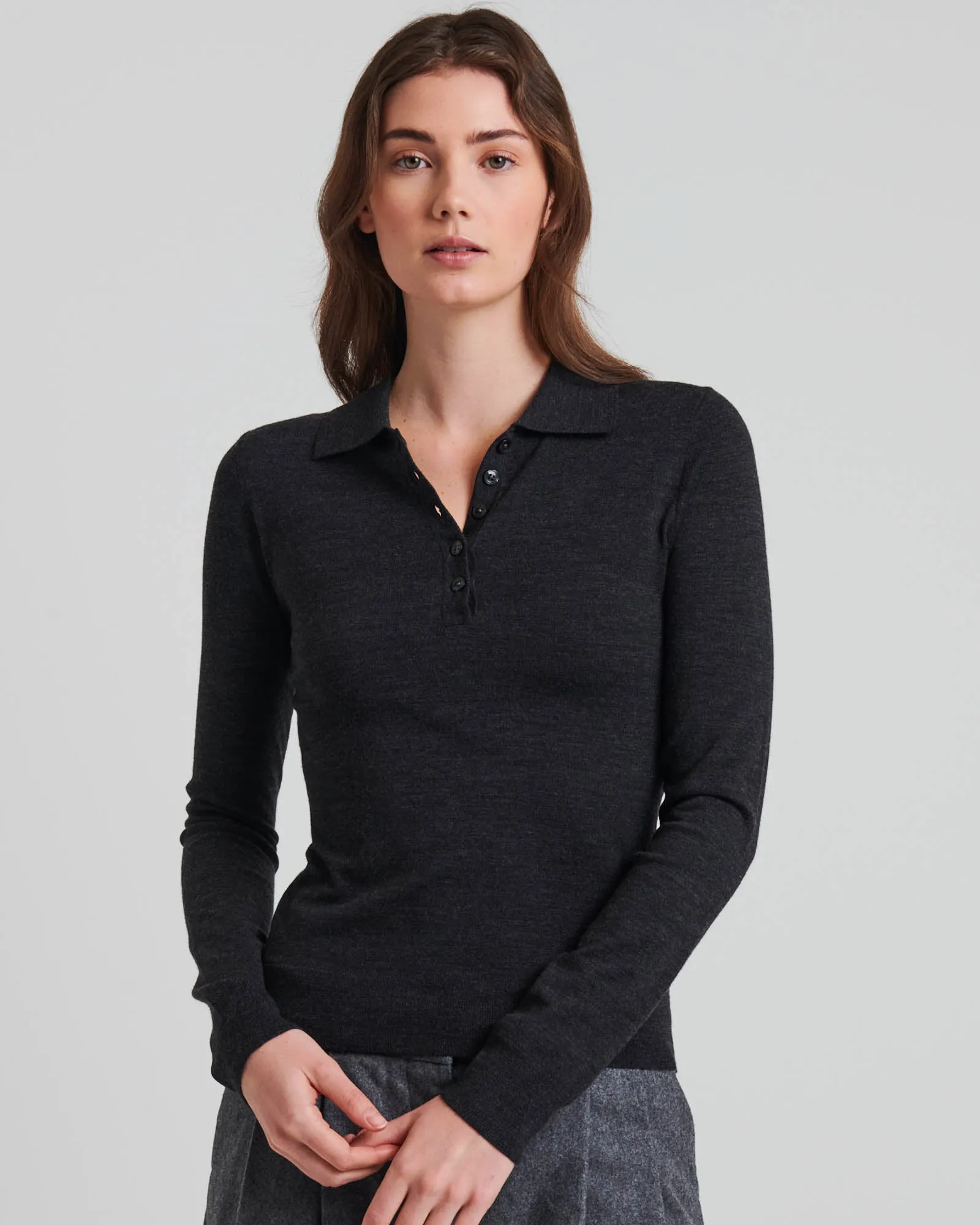 Long Sleeve Classic Polo sold by TNT Fashion