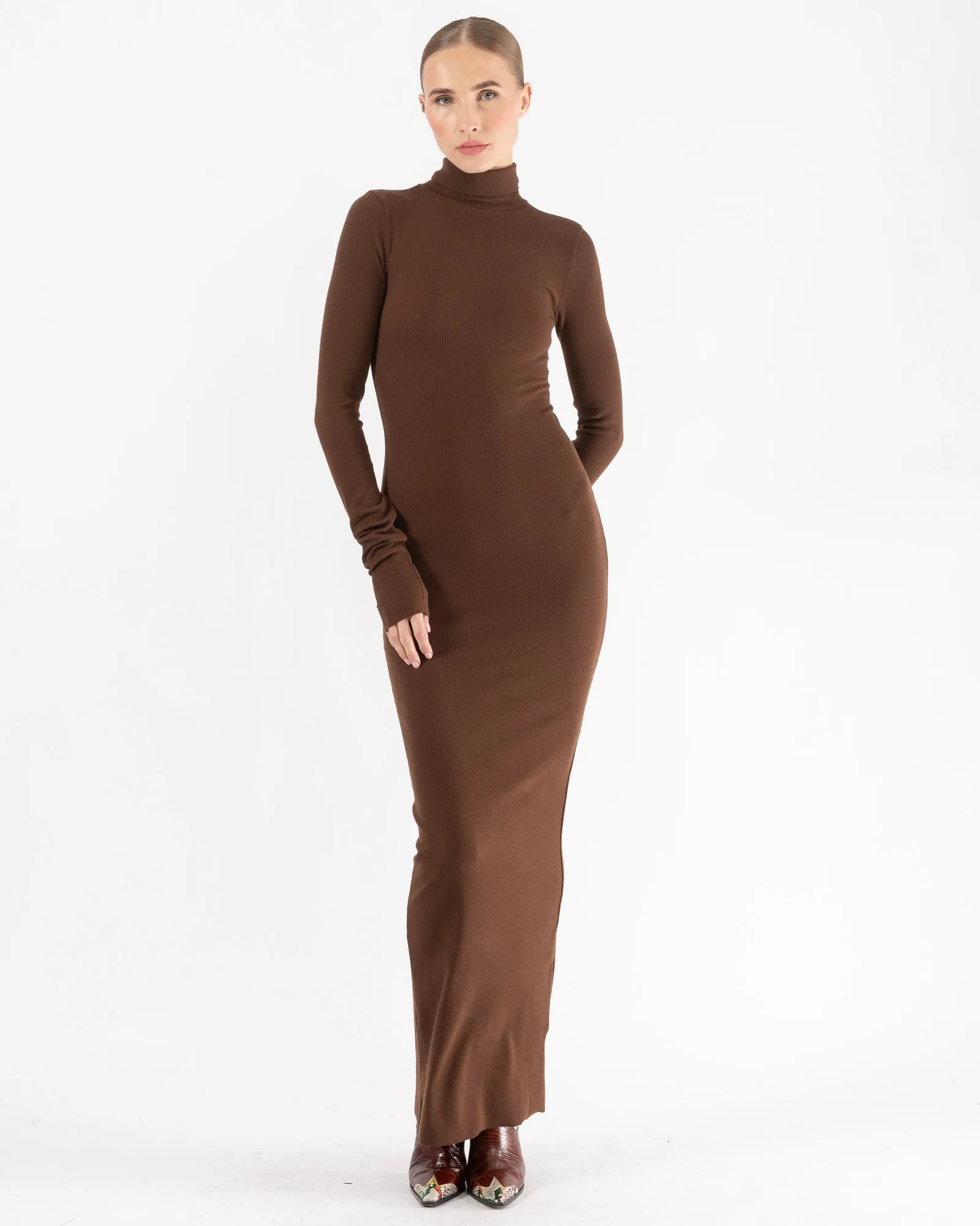 Long Sleeve Turtleneck Dress sold by TNT Fashion