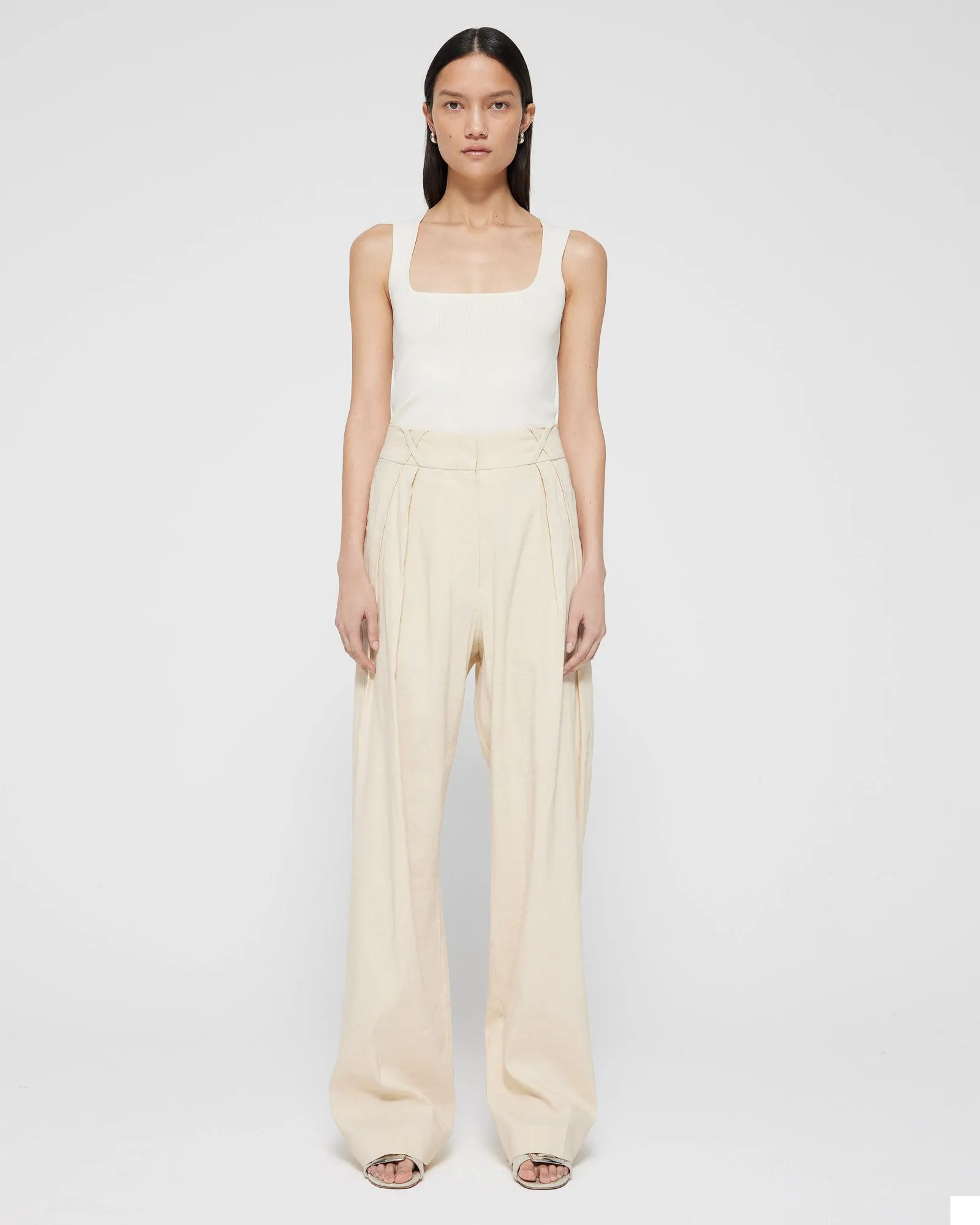 Linen Blend Trousers sold by TNT Fashion product image thumbnail 2
