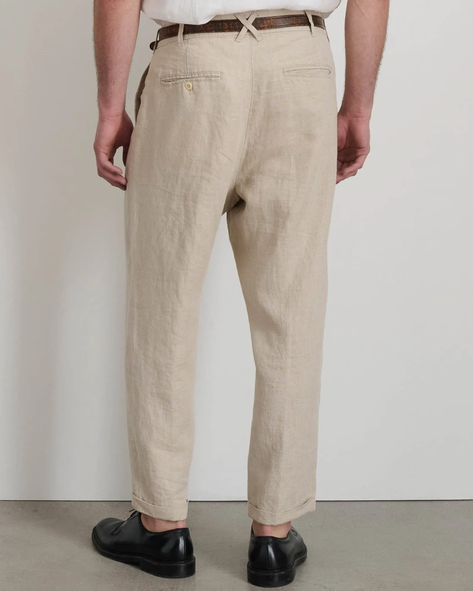 Pleat Linen Pants sold by TNT Fashion product image thumbnail 3