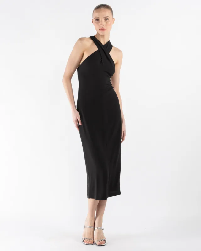 Cross Neck Dress sold by TNT Fashion