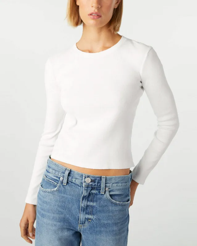 Slim Rib Long Sleeve Tee sold by TNT Fashion