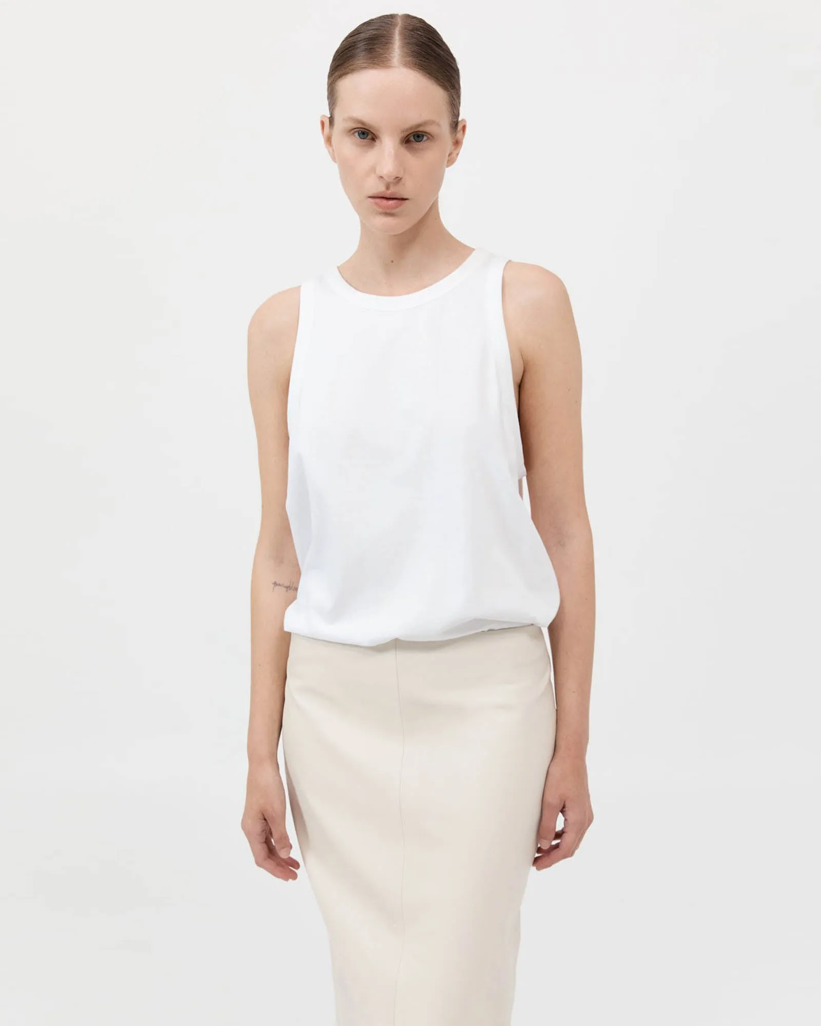 Organic Cotton Boxy Tank sold by TNT Fashion