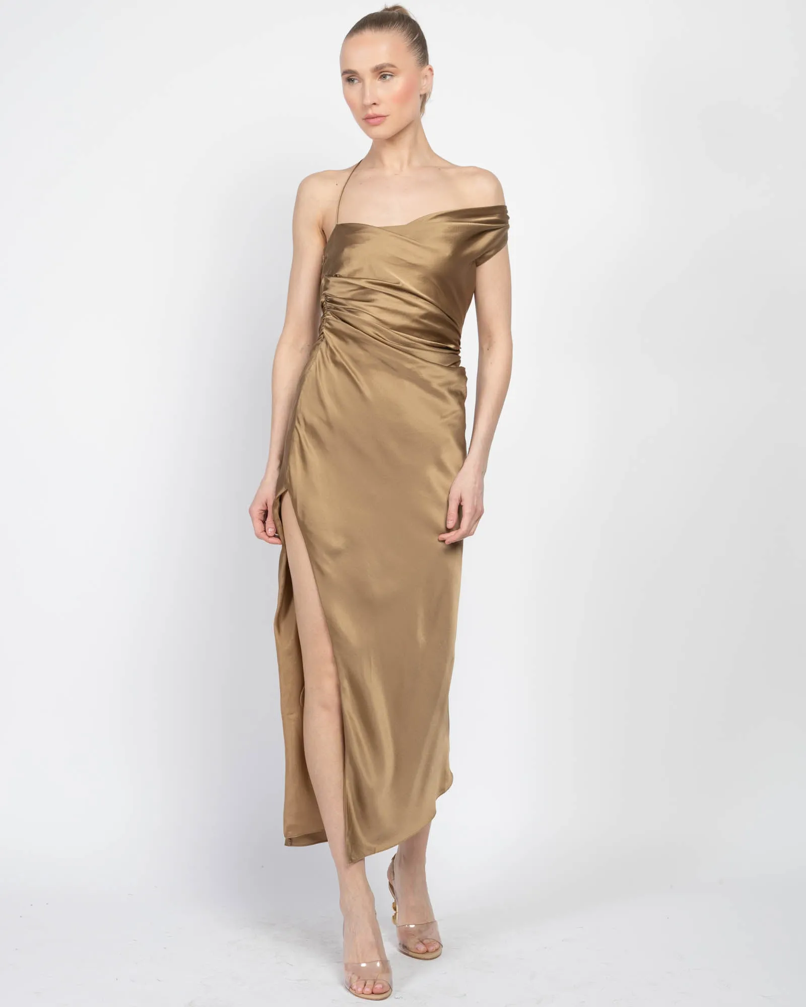 Asymmetrical Bardot Dress sold by TNT Fashion