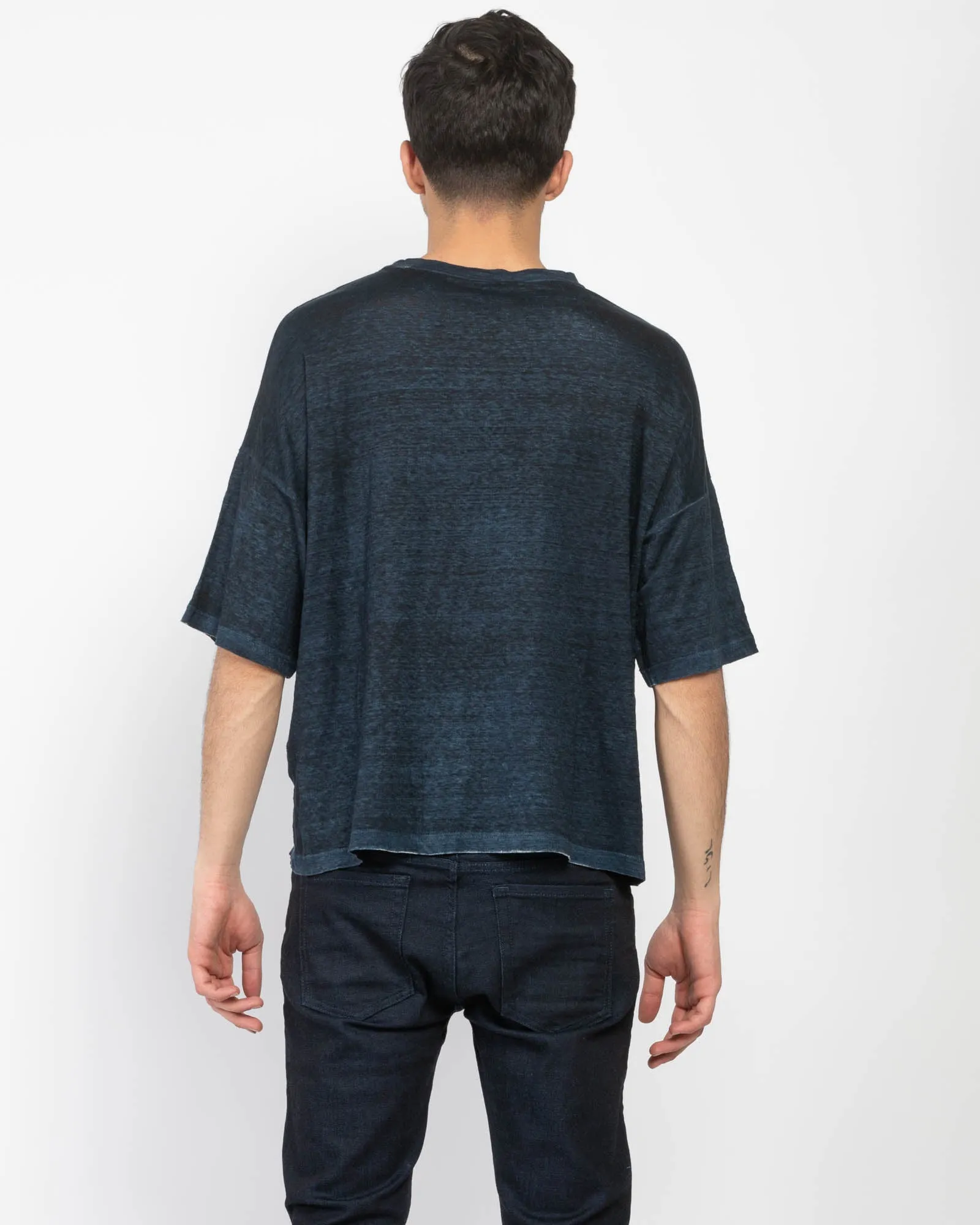 Short Sleeve Linen T-Shirt sold by TNT Fashion product image thumbnail 3